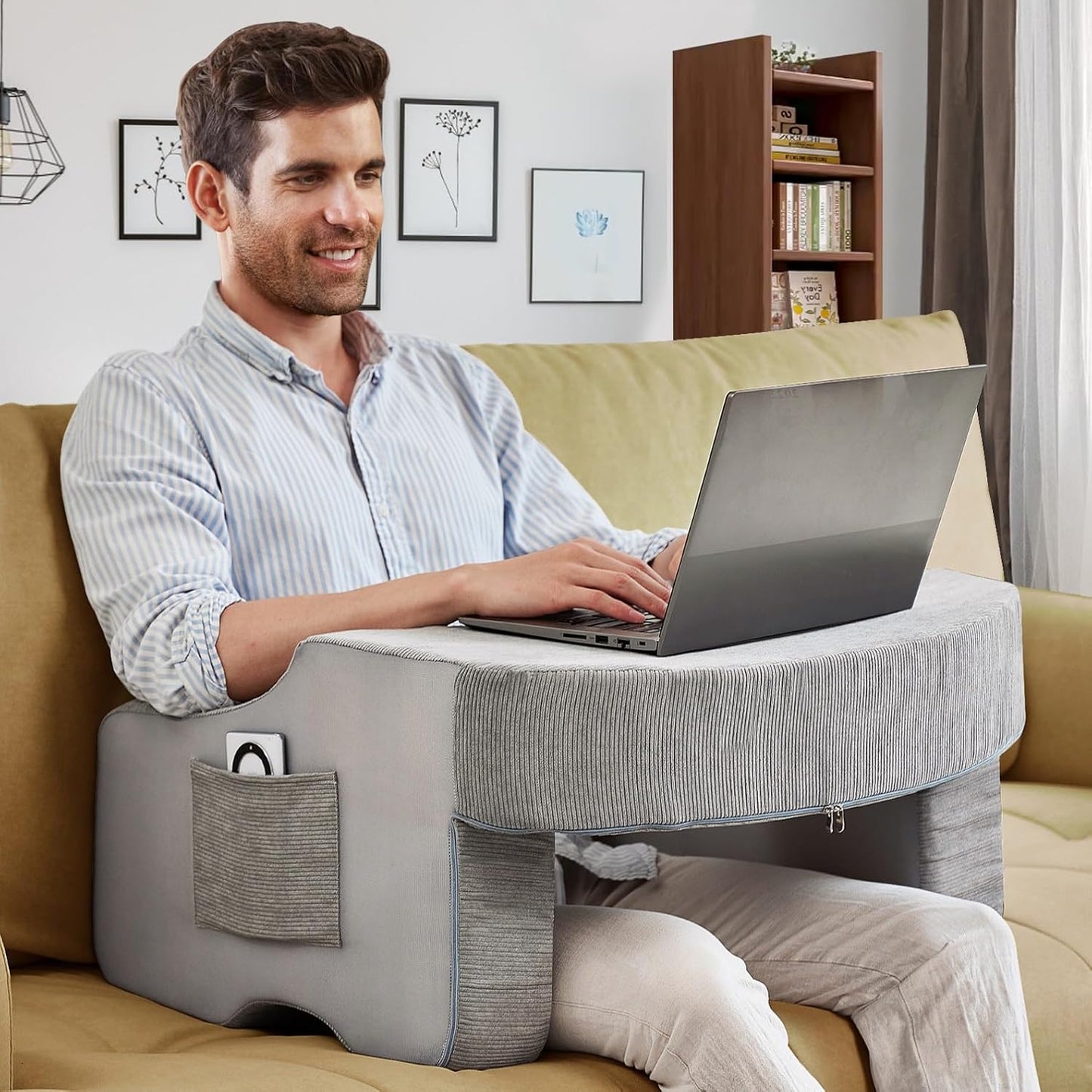 Memory Foam Lap Desk - Extra Large Arm Pillow