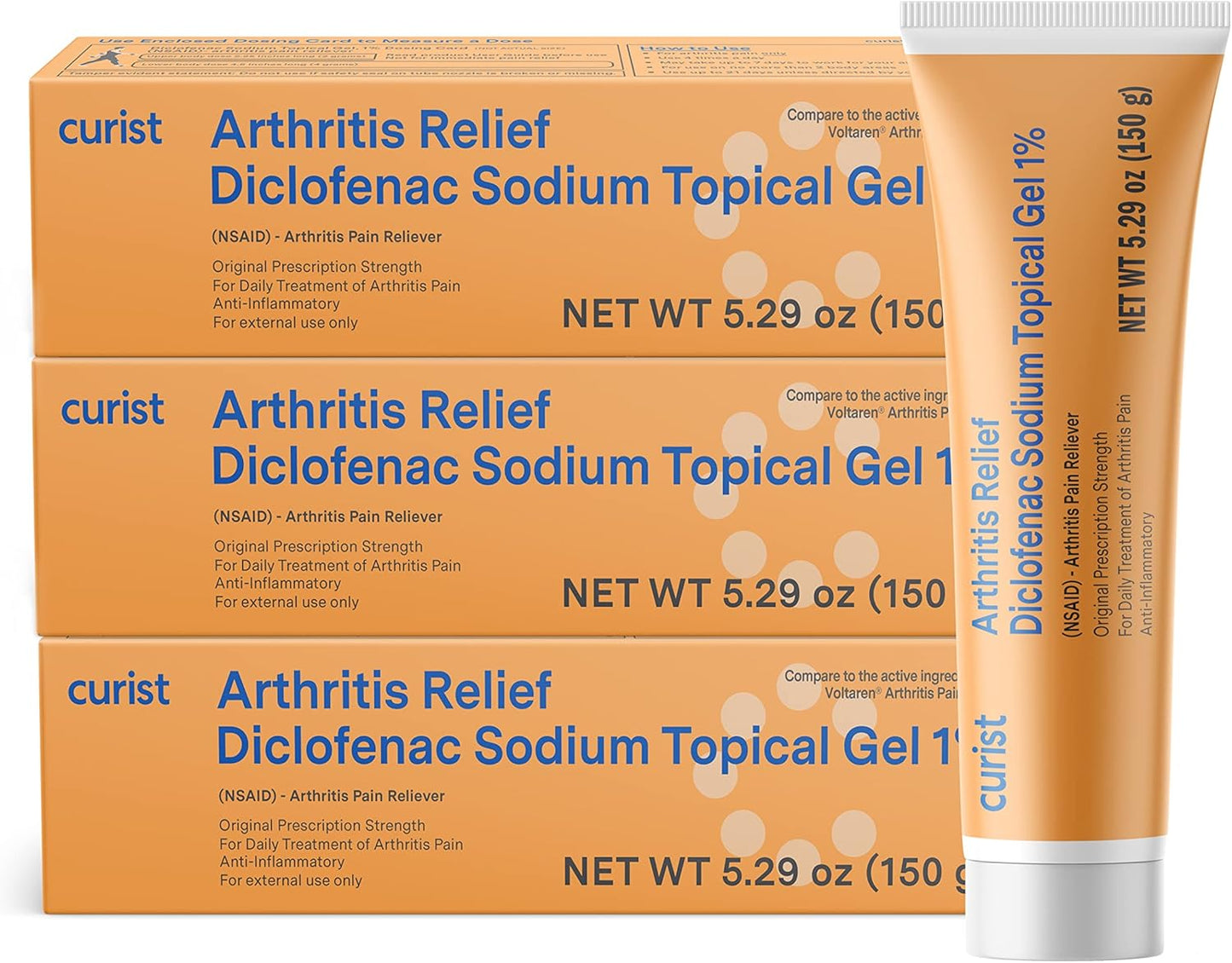 Curist Diclofenac Arthritis Cream Gel for Joint Pain Relief