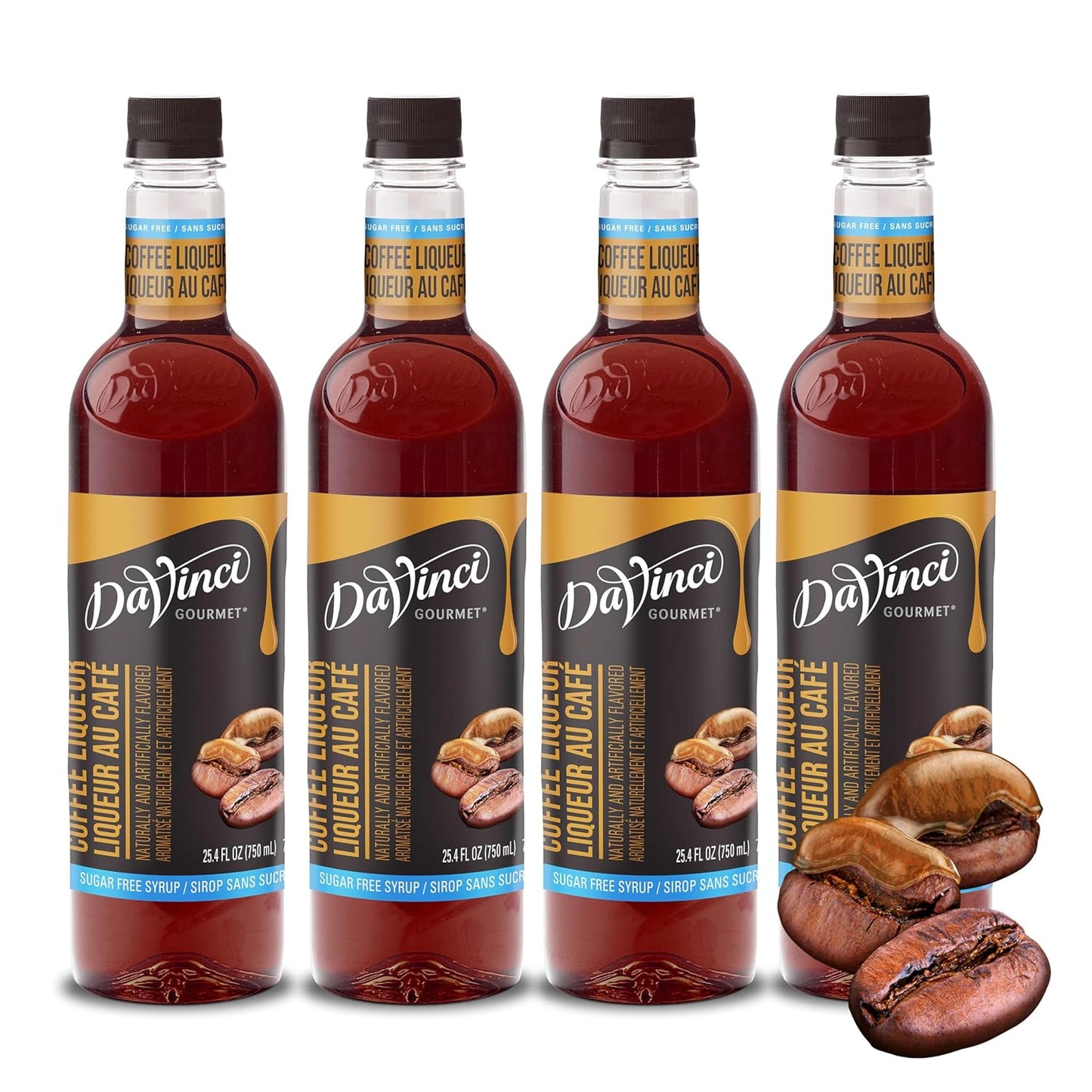 DaVinci Gourmet Sugar-Free Coffee Liqueur Syrup for Beverages