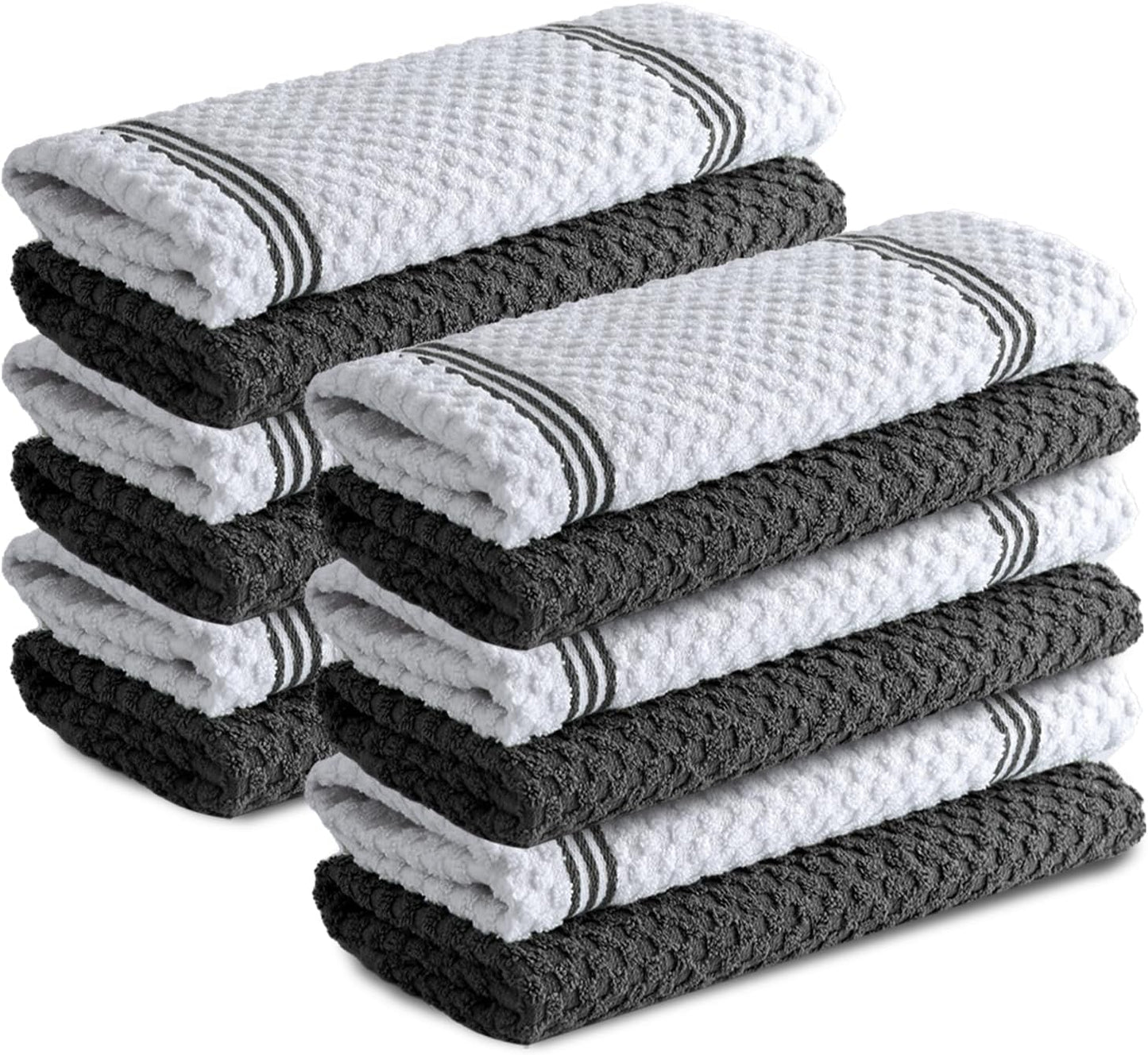 Premium Kitchen Towels - 100% Cotton Dish Towels for Kitchen