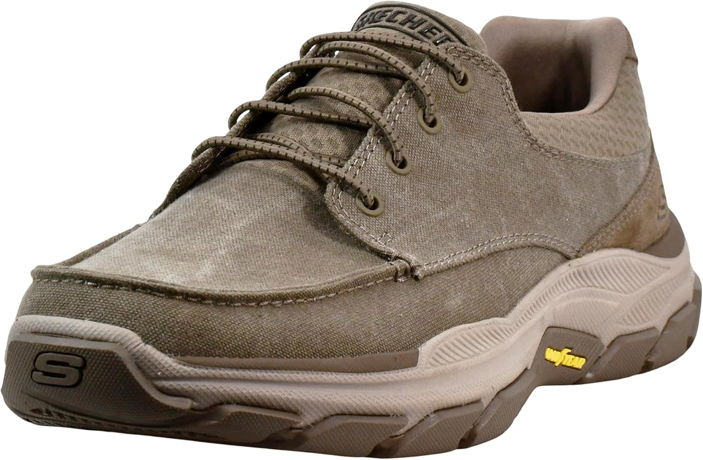 Skechers Men's Respected-Loleto Moc Toe Bungee Lace Slip On Shoes