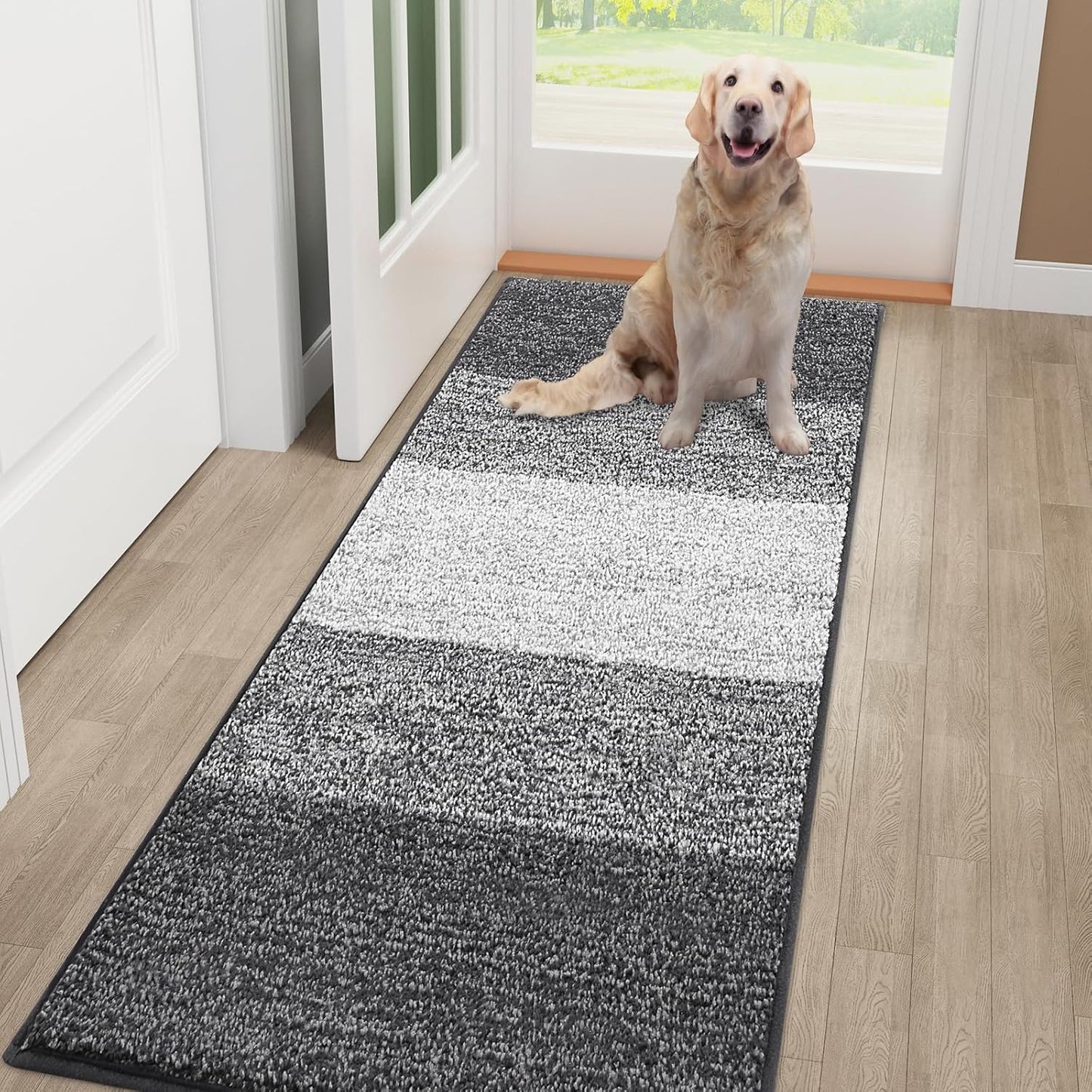 Smiry Dog Door Mat for Muddy Paws - Absorbent and Durable