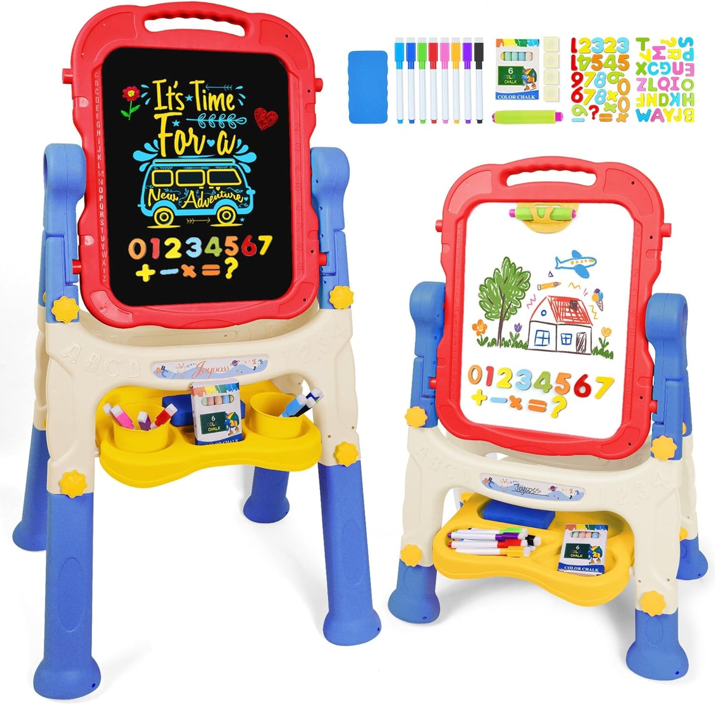 Joyooss Art Easel for Kids - Adjustable Toddler Painting Stand