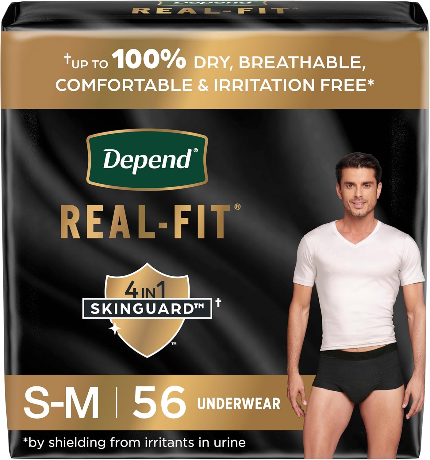 Depend Real Fit Men's Incontinence Underwear - Maximum Absorbency