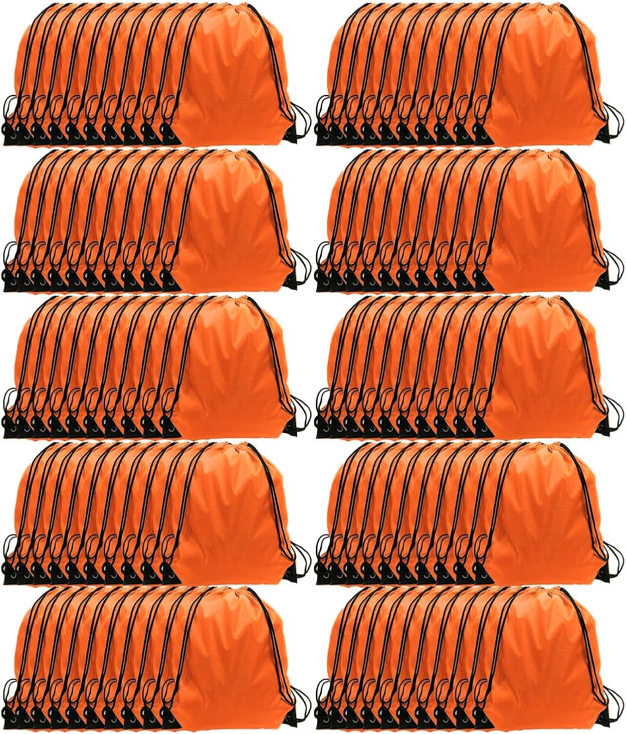 GoodtoU Drawstring Backpacks - 100 Bulk Cinch Sacks for Sports