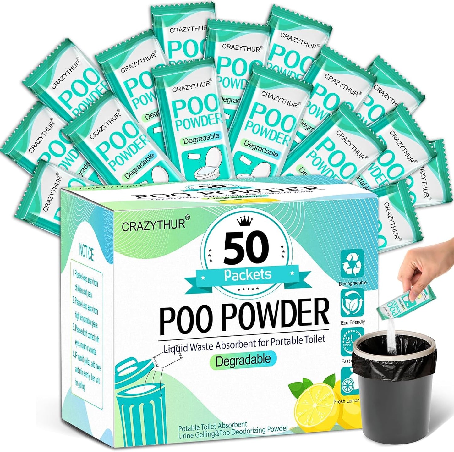Powerful Portable Toilet Gel - Camping Essential!