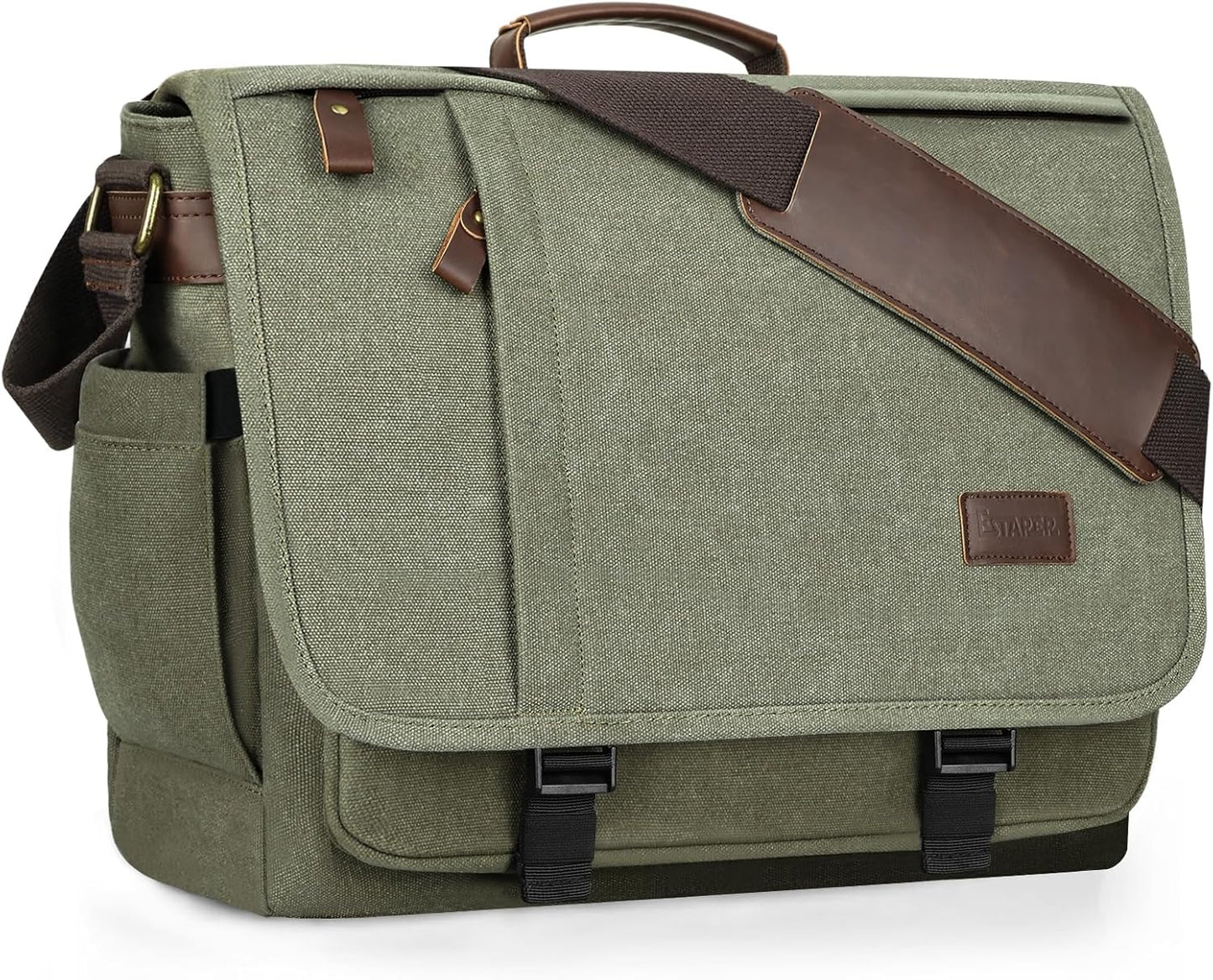 ESTARER Men's Messenger Bag 17.3 Inch for College and Travel