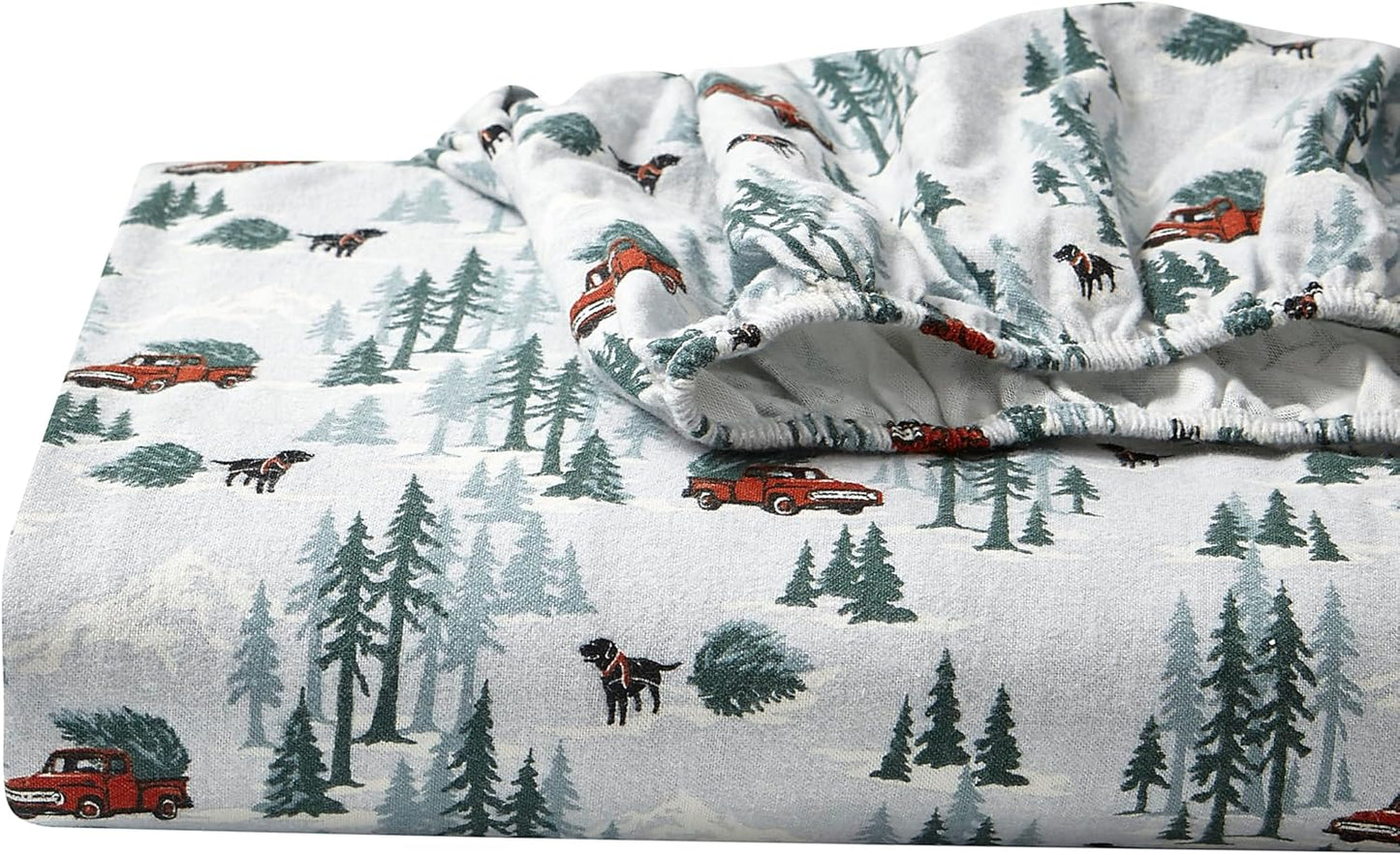 Eddie Bauer Queen Sheets Cotton Flannel Bedding Set for Comfort