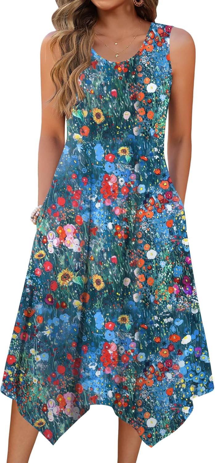 Zeagoo Womens Casual Dress for Summer Beach with Pockets