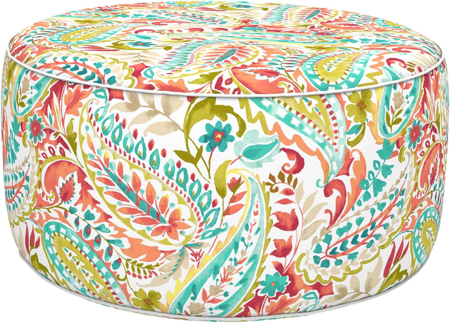 LVTXIII Inflatable Ottoman for Indoor and Outdoor Use, 31in