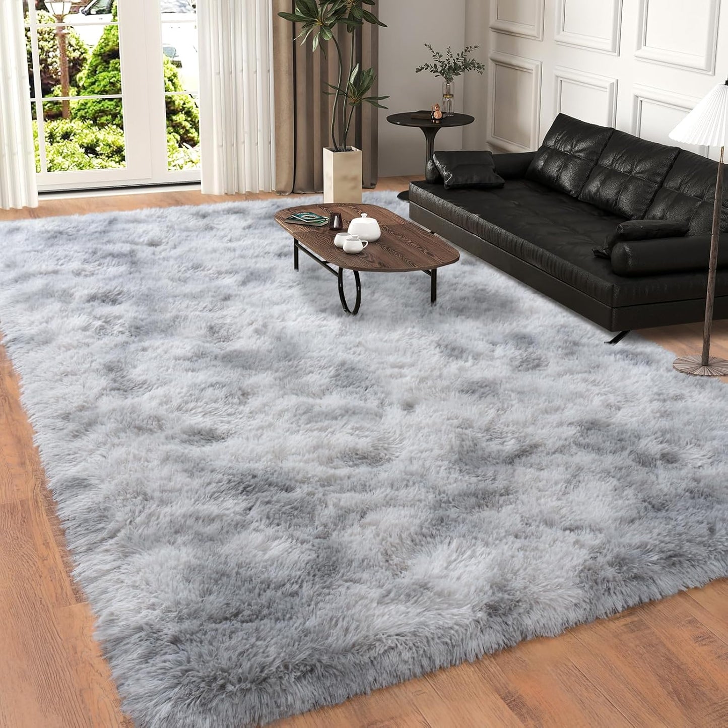 6x9 Plush Thick Tie-Dyed Area Rugs for Living Room Decor