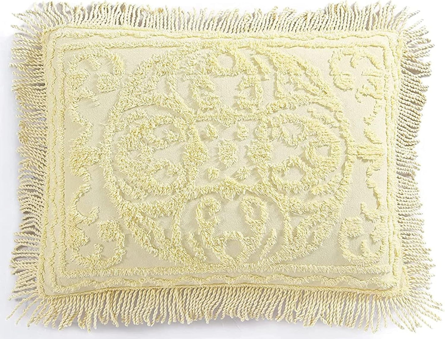 Medallion Chenille Bedspread and Sham Set for Vintage Charm