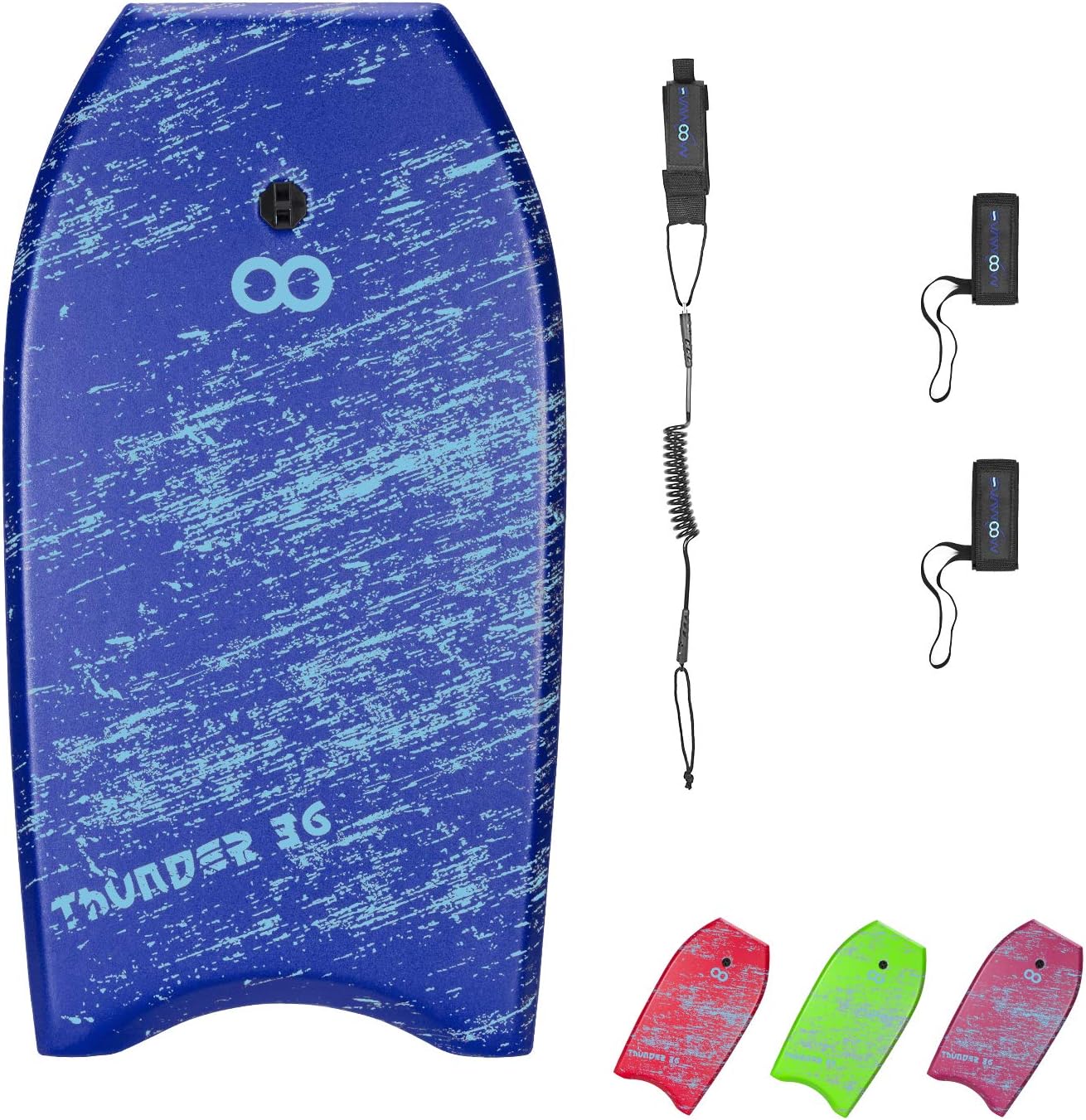 WOOWAVE Bodyboard 33-inch to 41-inch Lightweight Surfing Fun