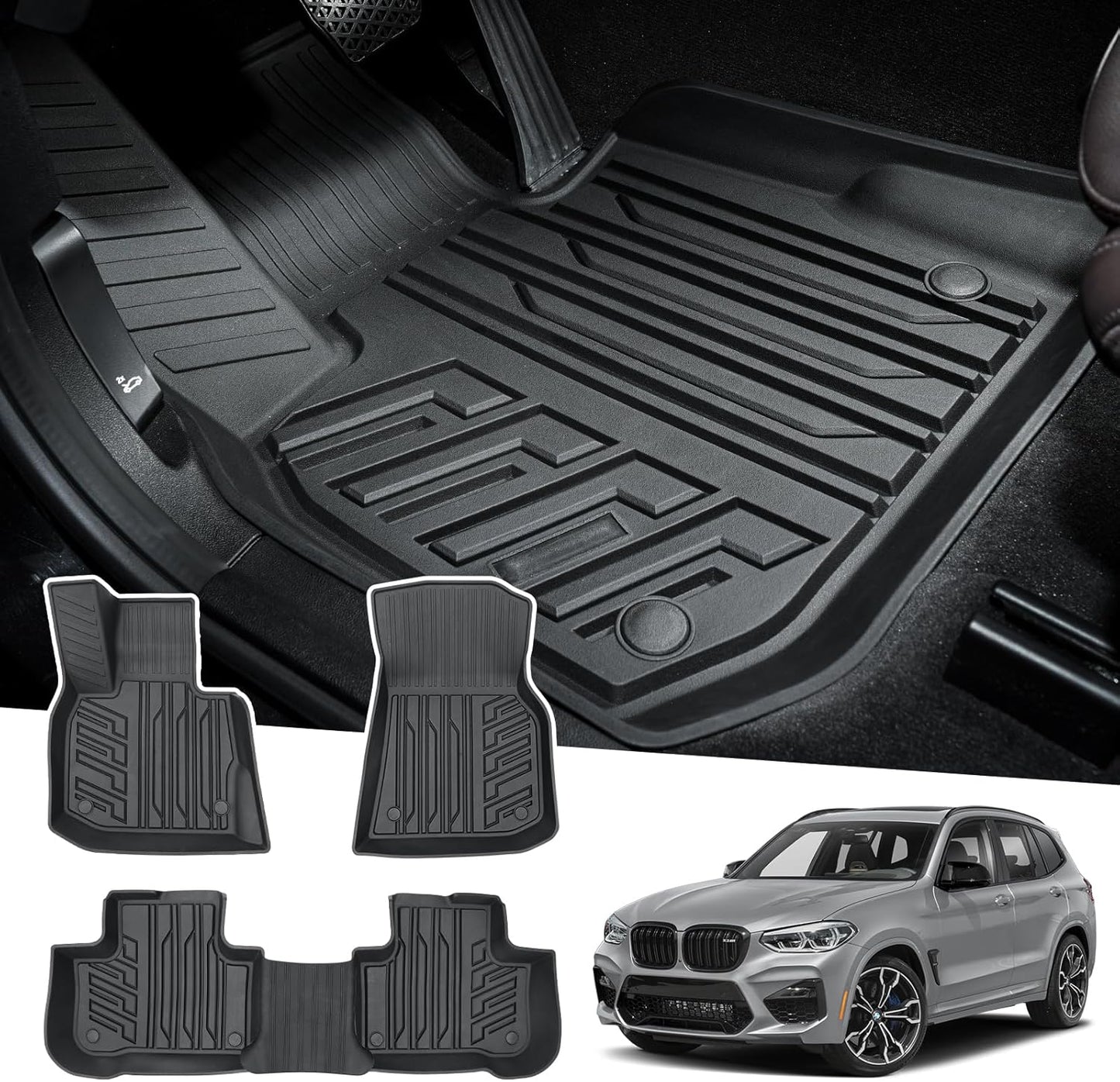 Custom Fit Powerty Floor Mats for BMW X3 and X4 Models