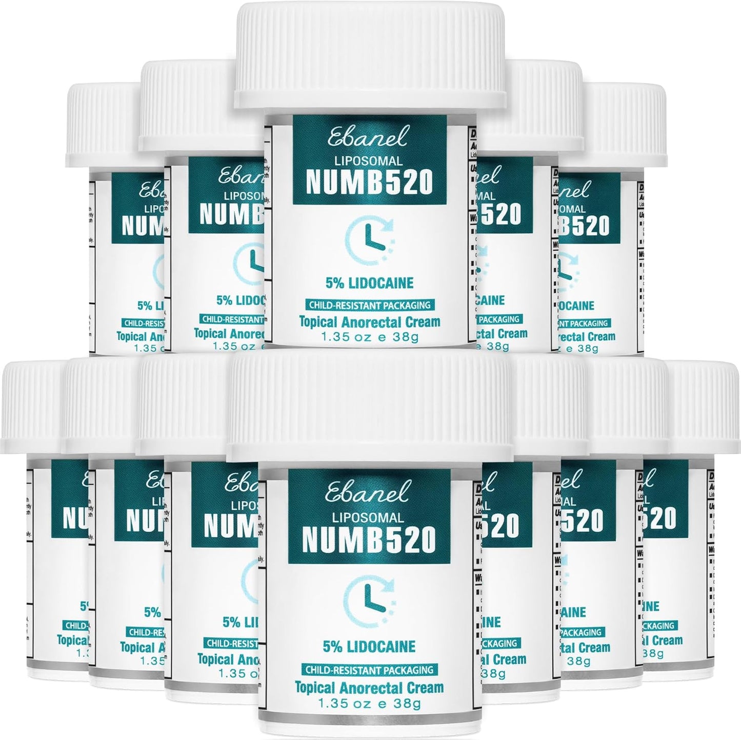 Ebanel 5% Lidocaine Numbing Cream for Pain Relief and Itch