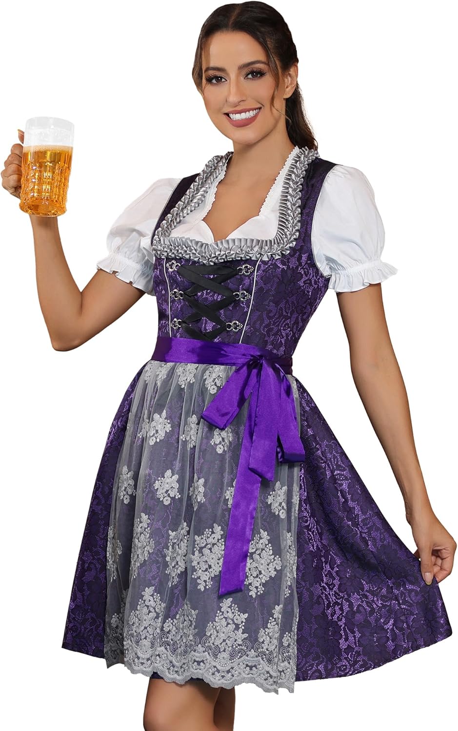 Oktoberfest Dress Costume Dirndl Dresses for Women - Bavarian Style