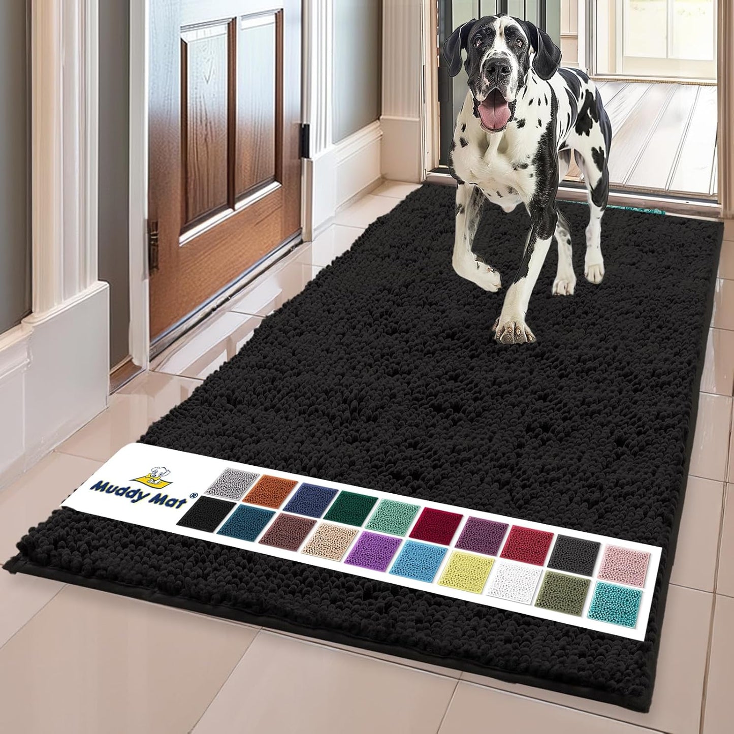Muddy Mat Super Absorbent Indoor Door Mat for Clean Floors