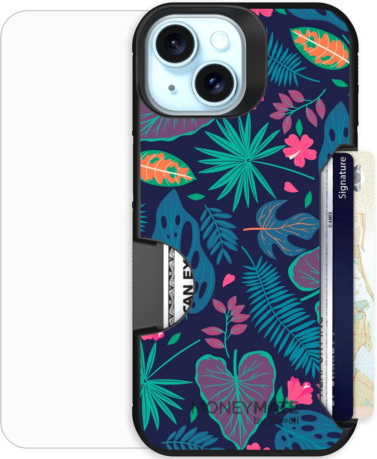 Scooch iPhone 15/14/13 Case with Card Holder and Protection