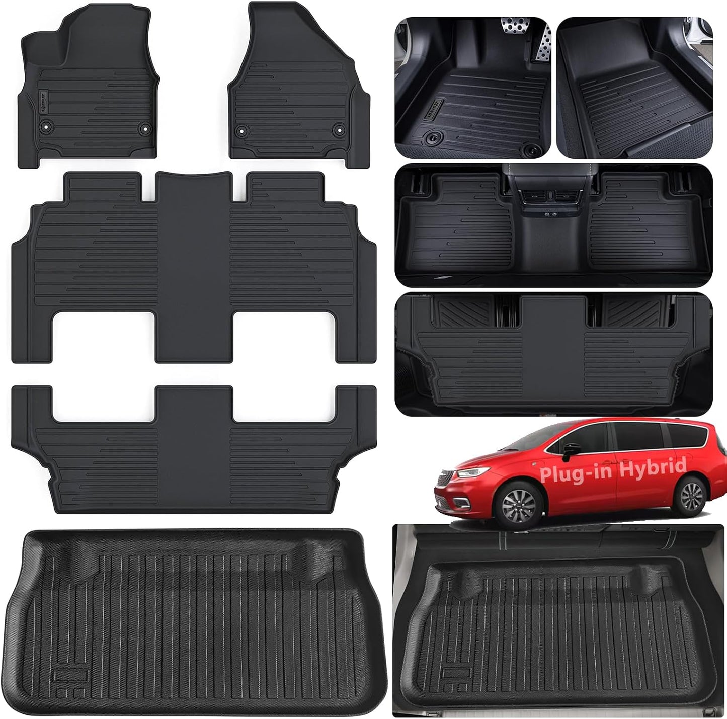 Custom Fit Floor Mats for 2017-2025 Chrysler Pacifica Hybrid