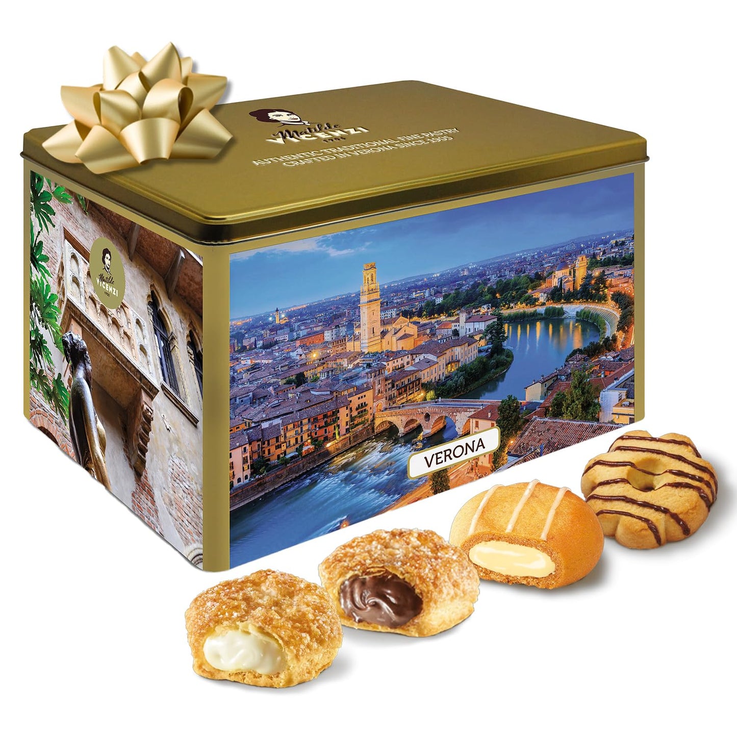 Matilde Vicenzi Verona Gift Tin - Assorted Italian Pastries