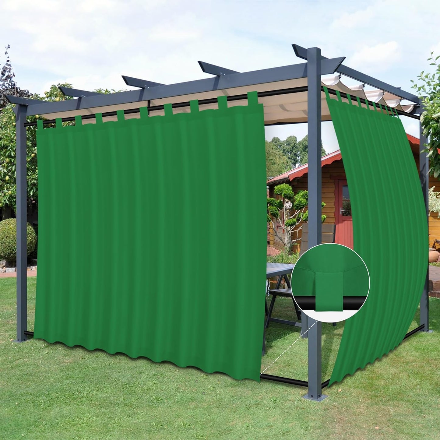 Easy-Going Outdoor Patio Curtains for Cabana, Porch, and More