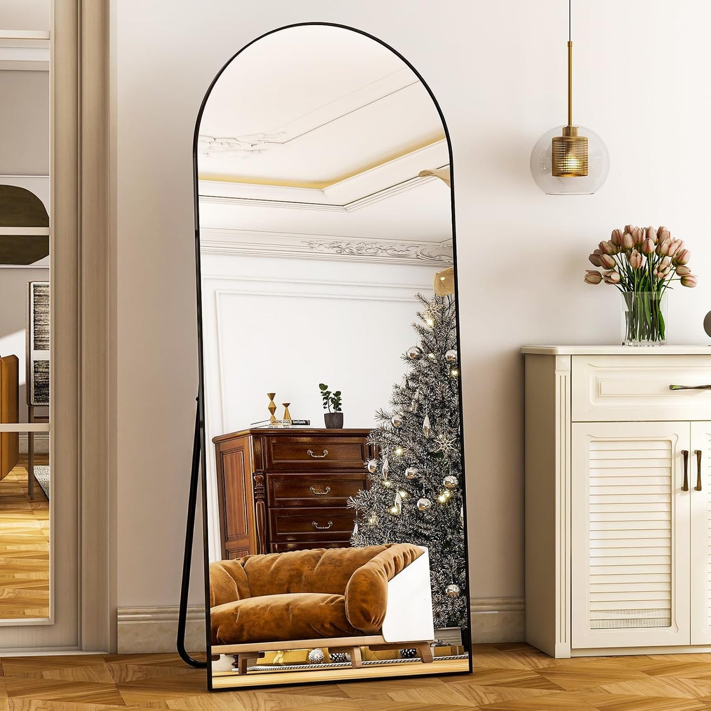 HARRITPURE Full Length Mirror - Black Extra Large Floor Mirror