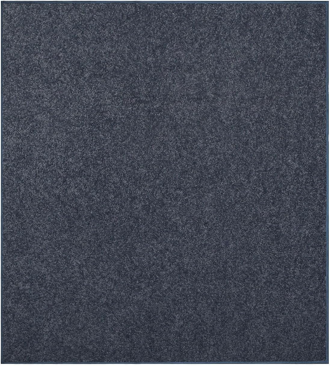 Pet Friendly Solid Color Area Rugs in Petrol Blue for Home