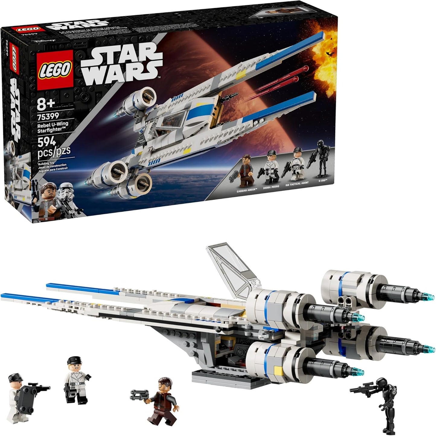 LEGO Star Wars Rebel U-Wing Starfighter Building Set for Kids