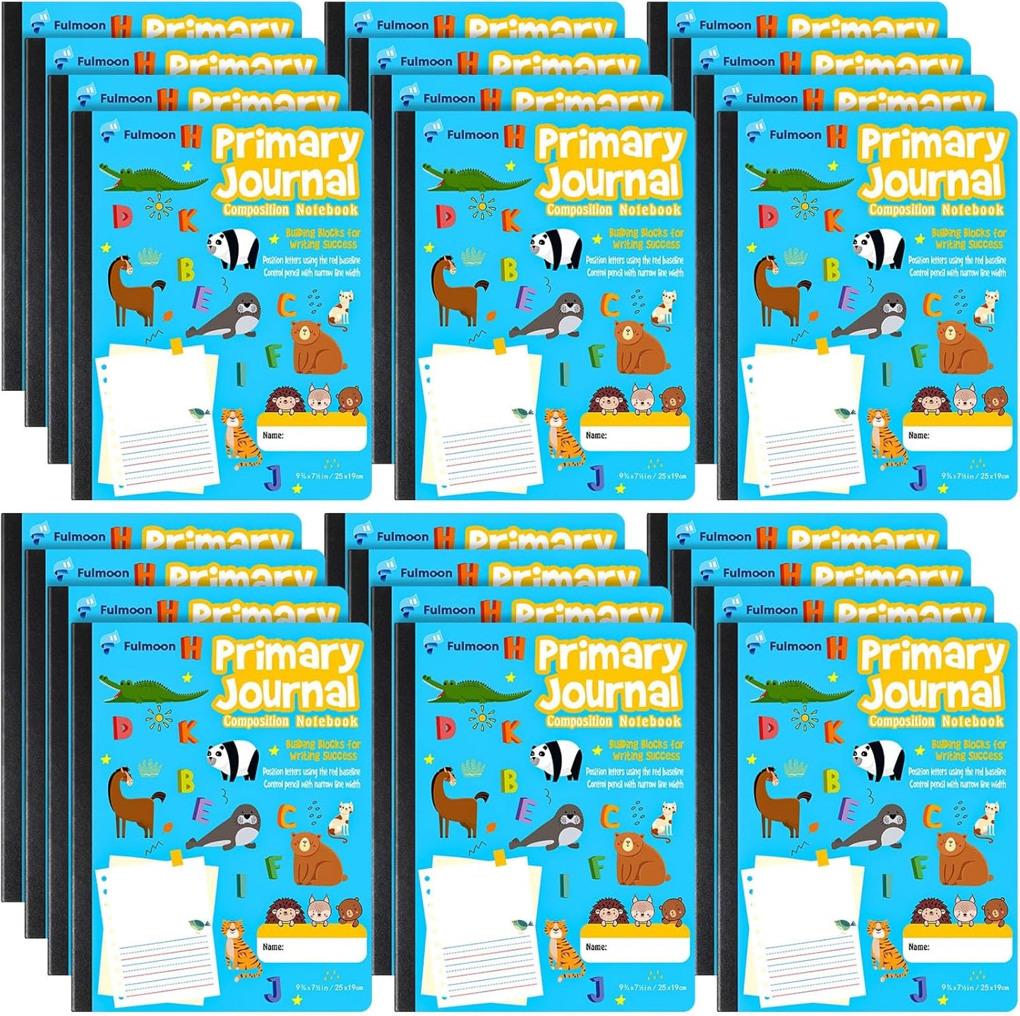Primary Composition Notebook K-2 | Picture Space, Draw & Write | 80 Sheet, Blue