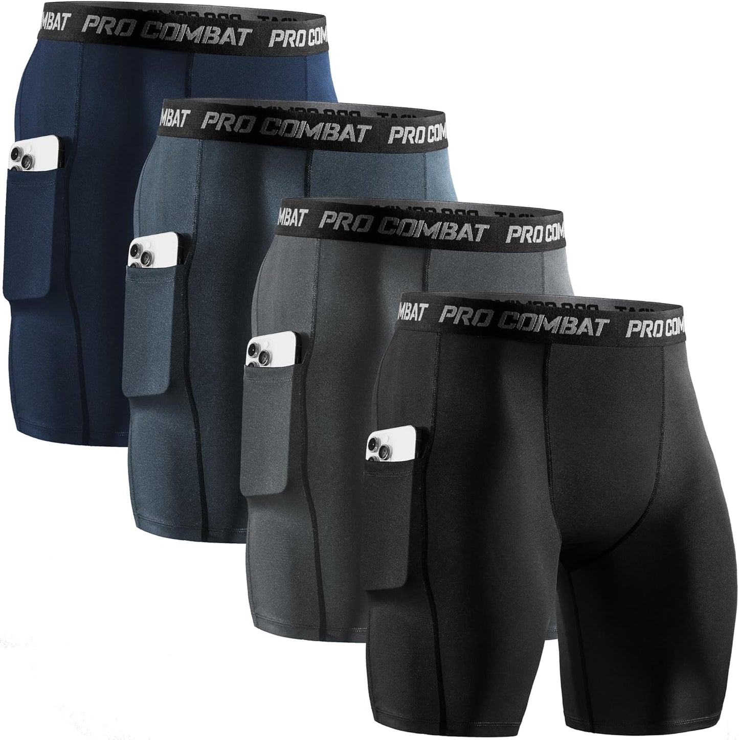 Niksa Compression Shorts for Men with Pocket - Athletic Support
