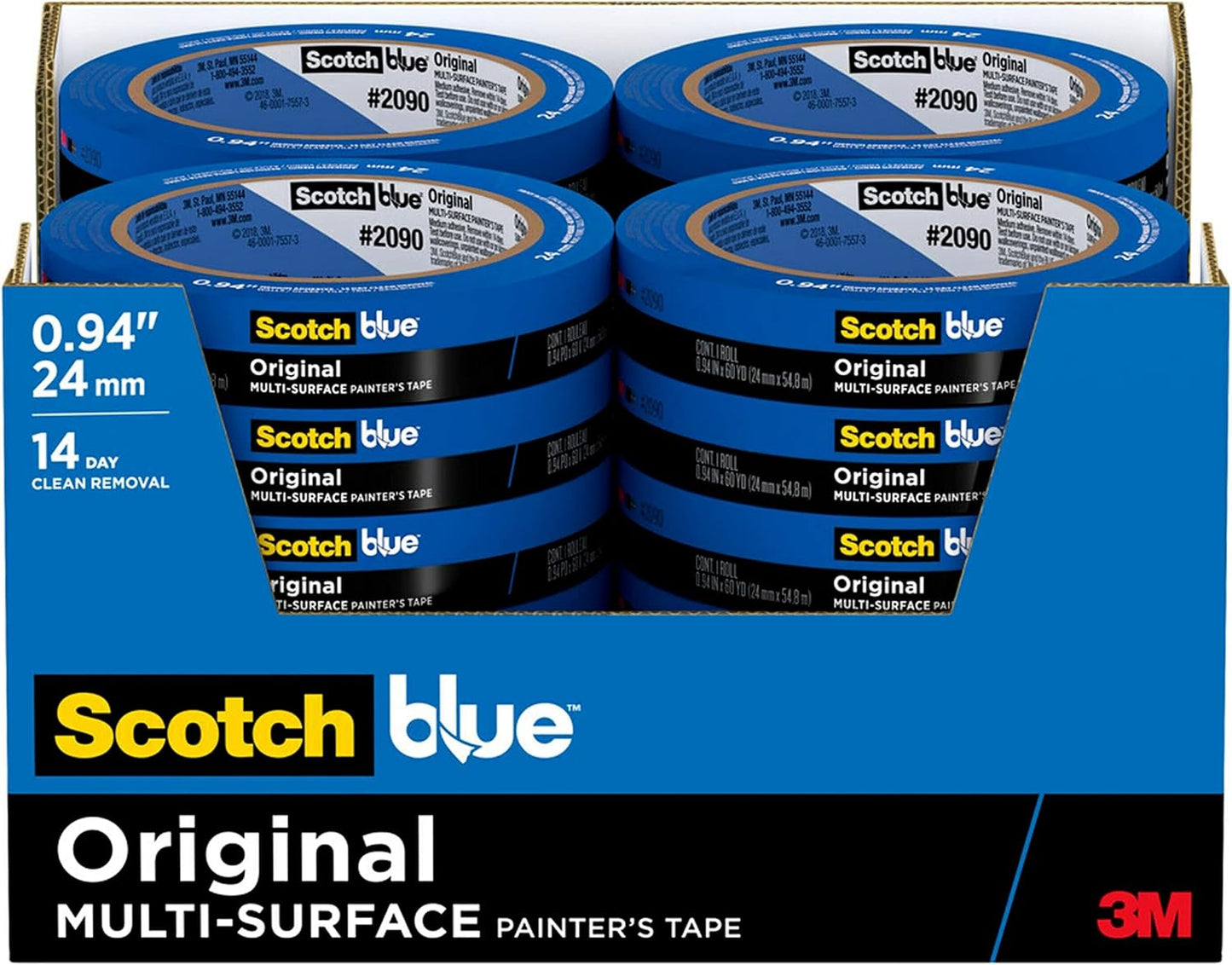ScotchBlue Original Multi-Surface Painters Tape for Easy Use