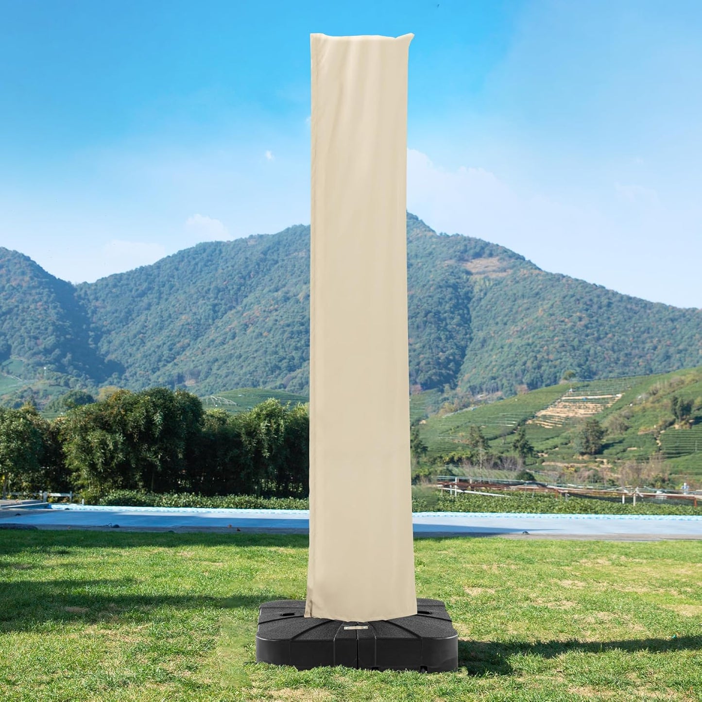 Patio Umbrella Cover for 9-13 Ft Outdoor Cantilever Umbrellas