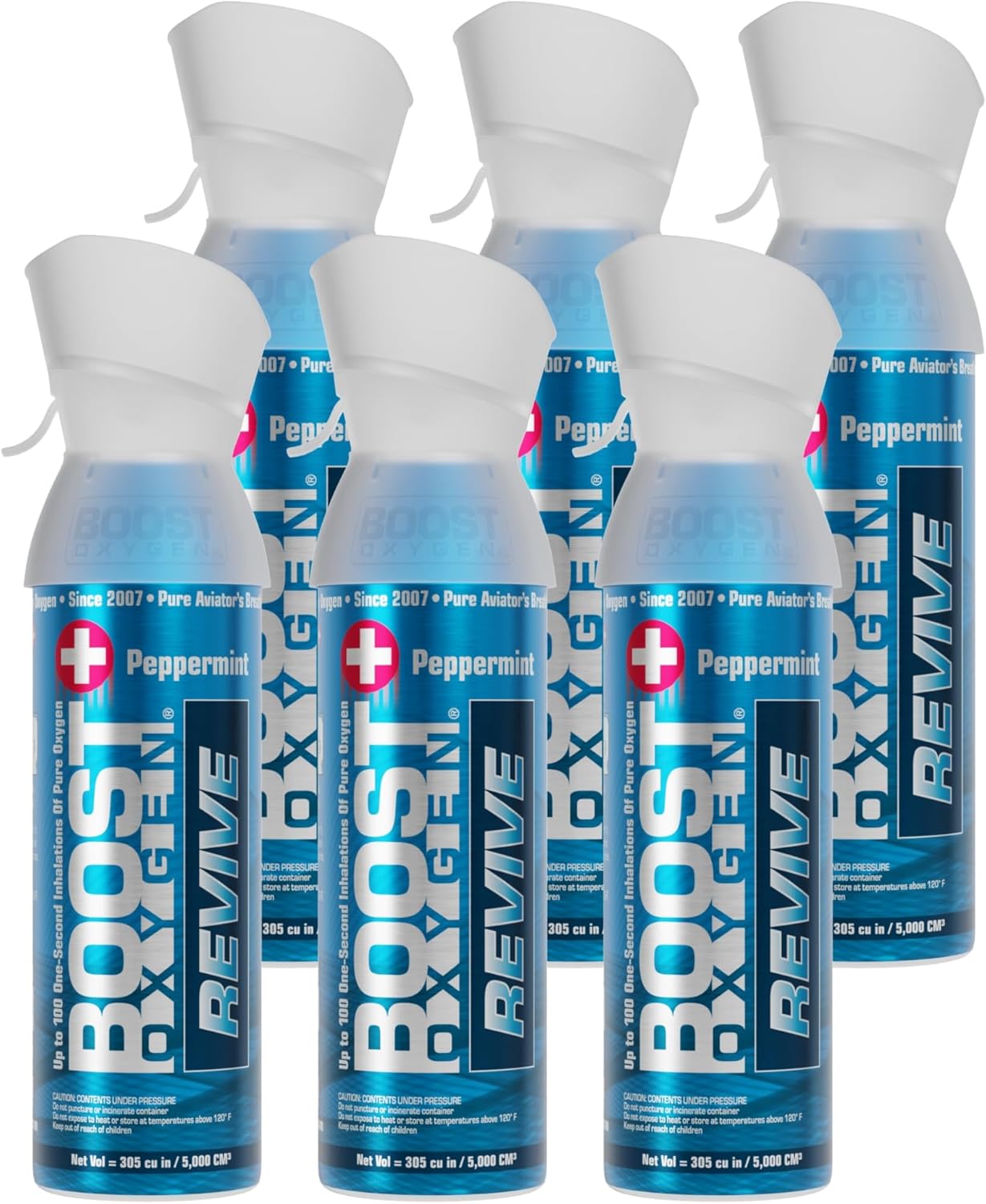 Boost Oxygen Medium Revive Peppermint Aroma 5 Liter Canister Pack