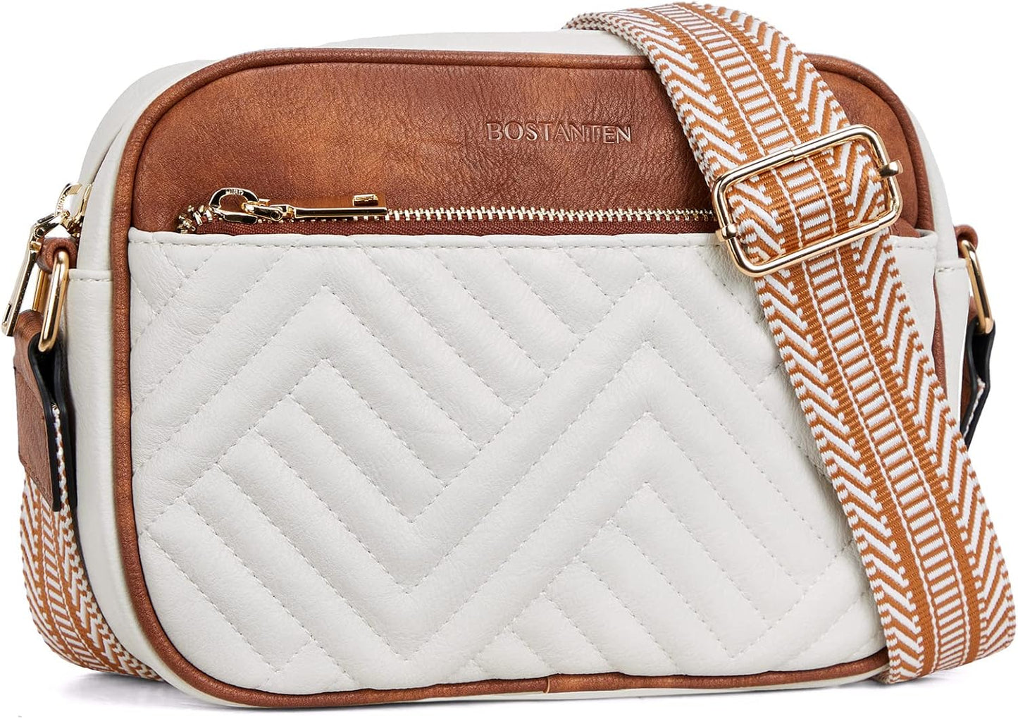 BOSTANTEN Quilted Crossbody Bags for Women - Stylish Vegan Leather