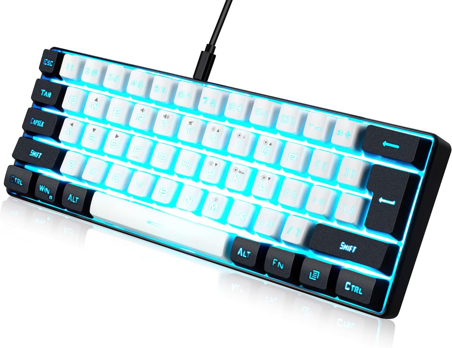 abucow Ultra-Compact RGB Gaming Keyboard