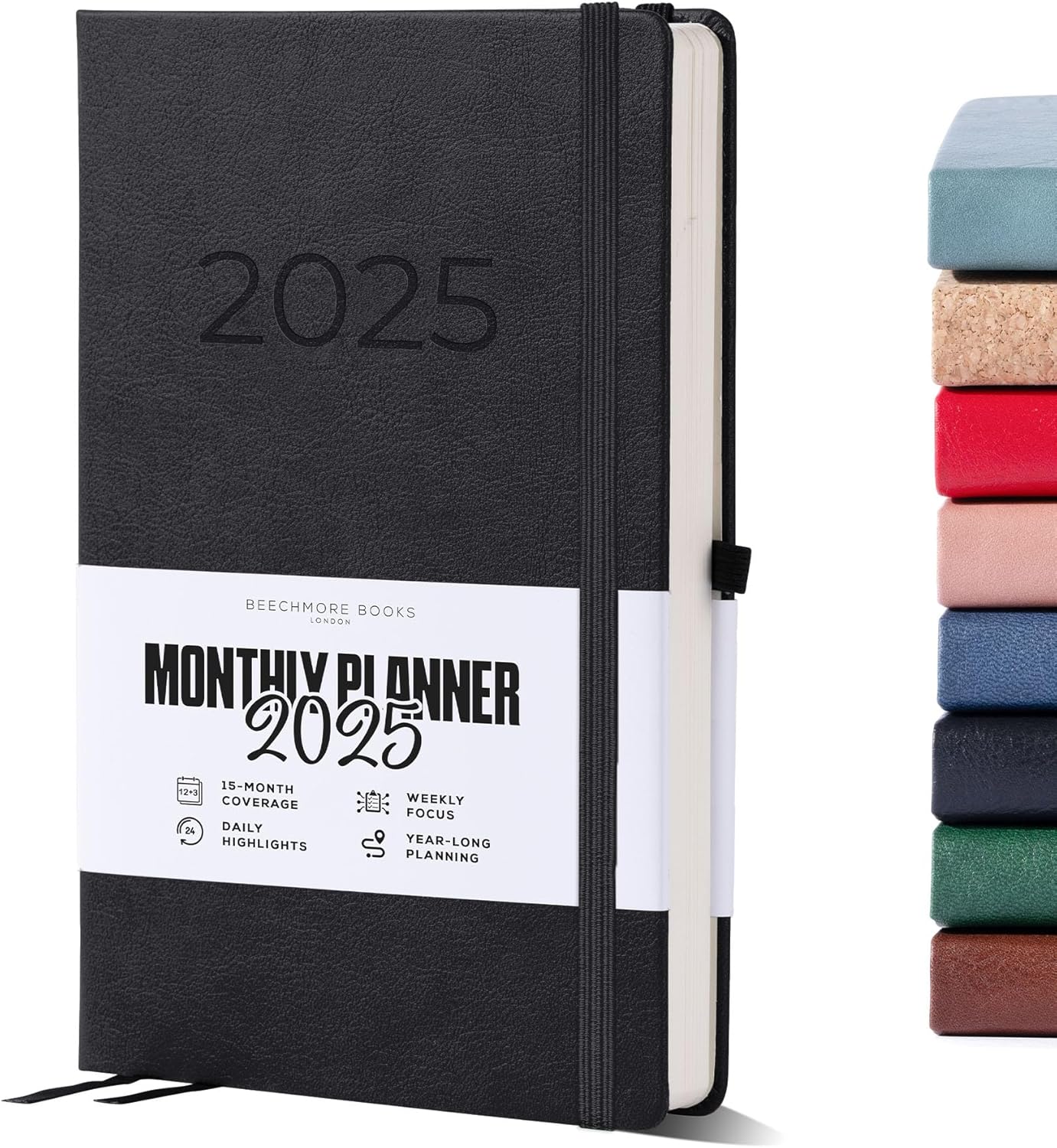 Beechmore A5 Black Planner | 2025 Premium Diary