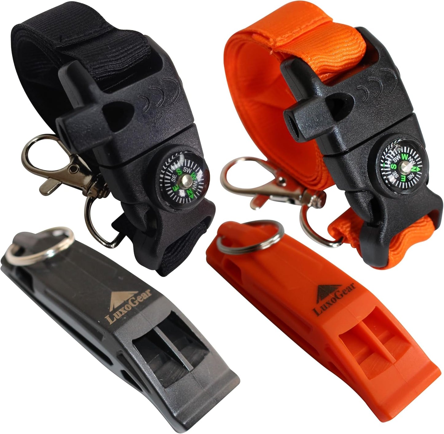Survival Whistle with Compass & Fire Starter by LuxoGear