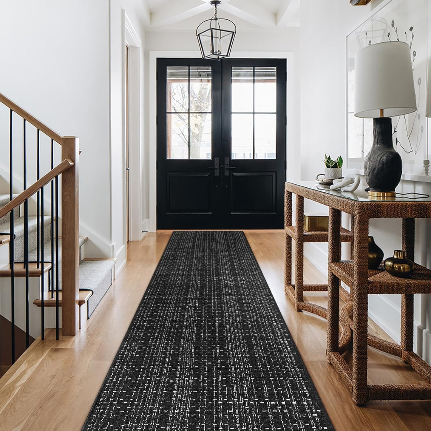 Seavish Long Hallway Runner Rug - Stylish Boho Kitchen Runner