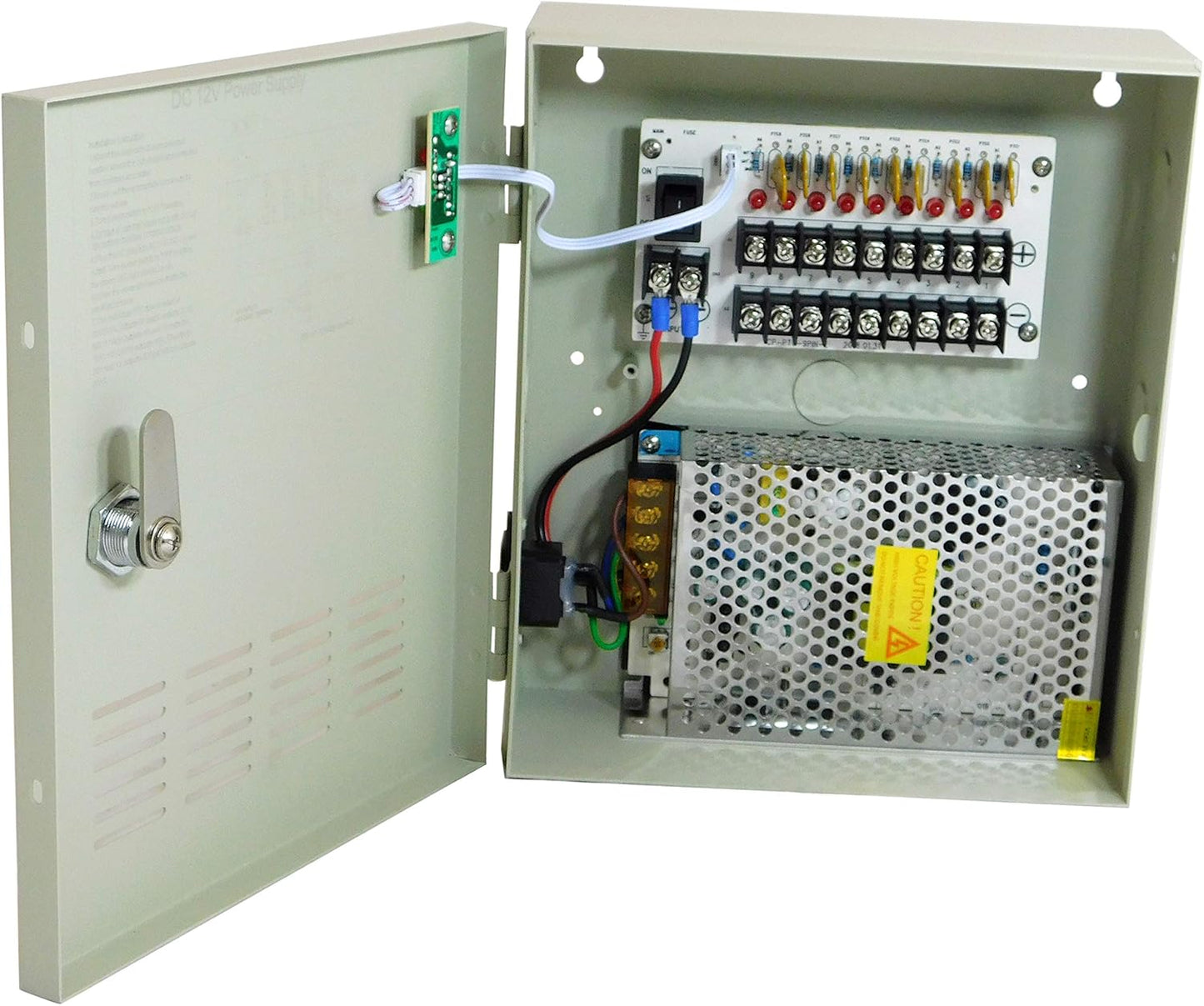 12V DC 9 Channel Power Supply Box for CCTV and Security Systems