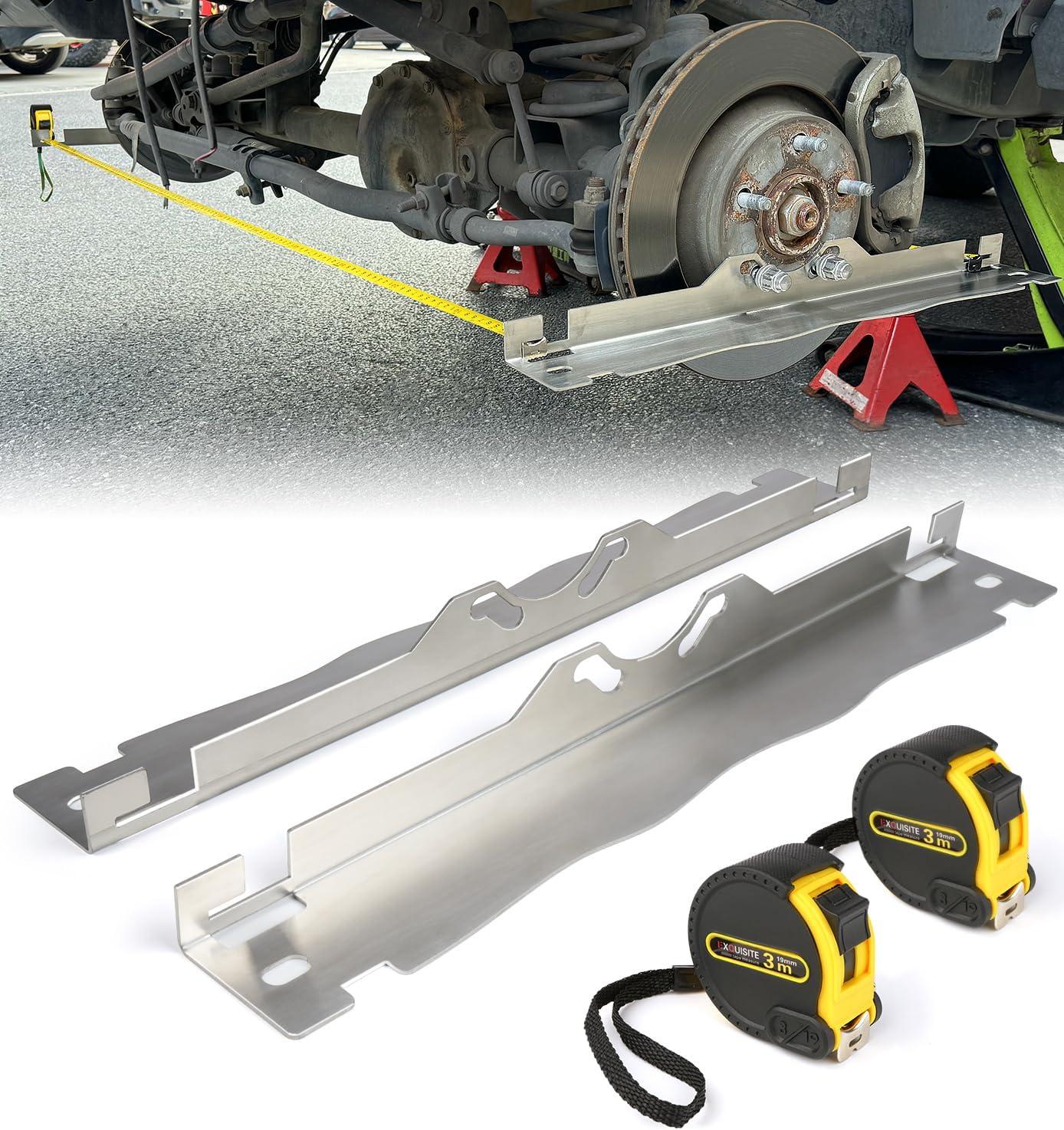 Heavy Duty Toe Alignment Tool Plates for Precision Measurements