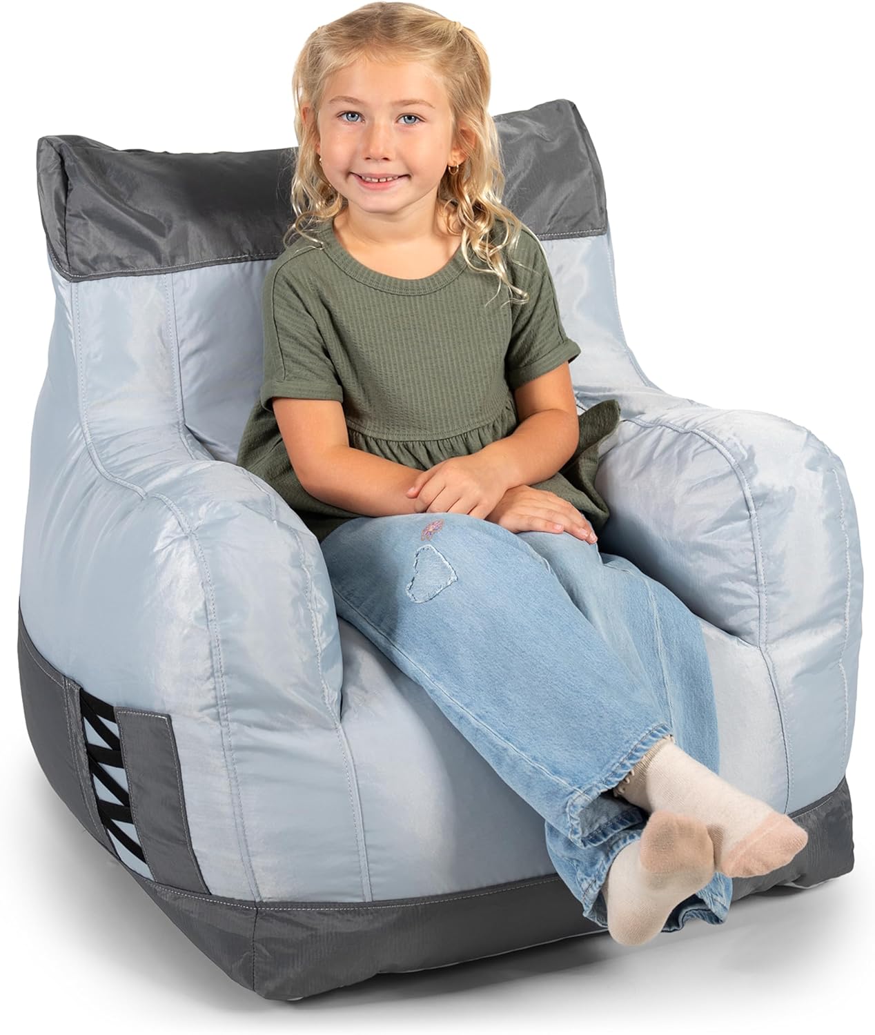 Big Joe Dorm Bean Bag Chair with Drink Holder and Pocket