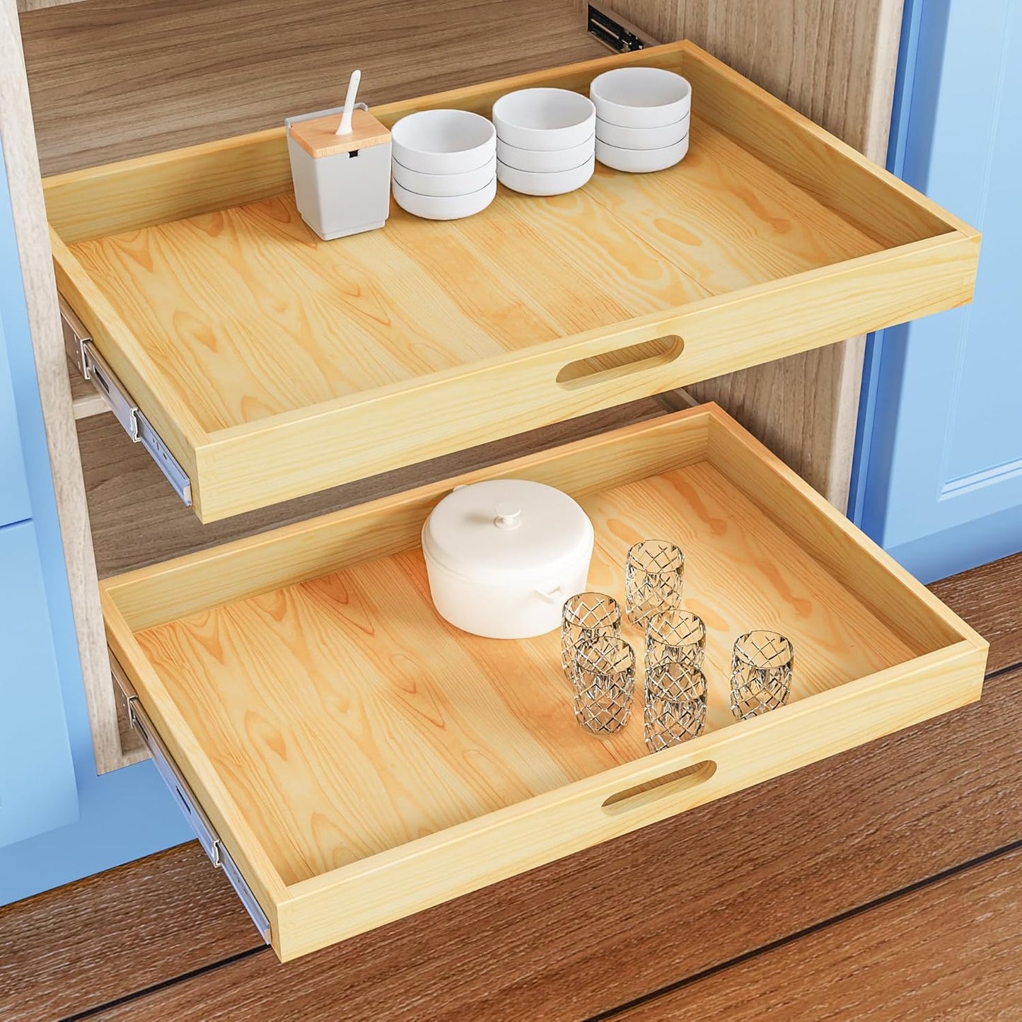 Pull Out Cabinet Organizer for Kitchen Storage by Petpvilit