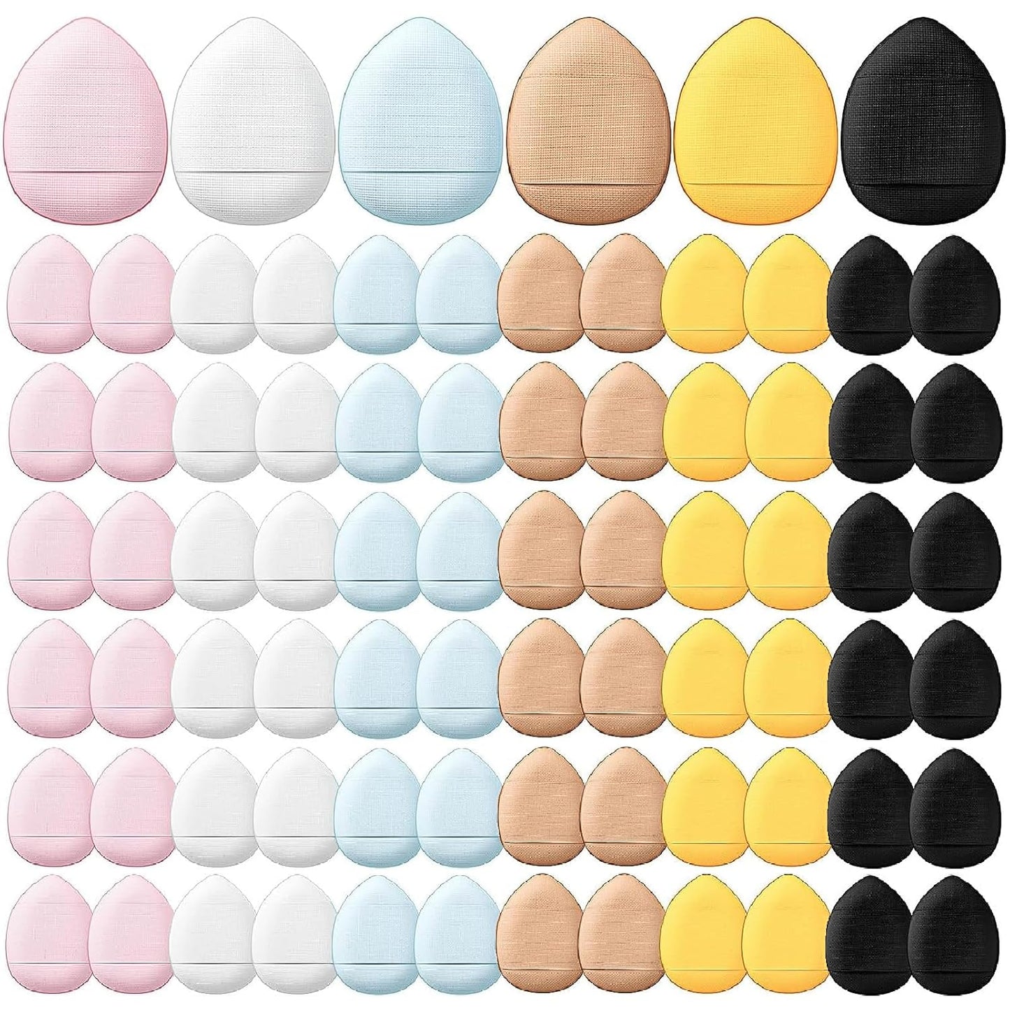 Soft Beauty Makeup Blender Puff Set - 72 Pcs