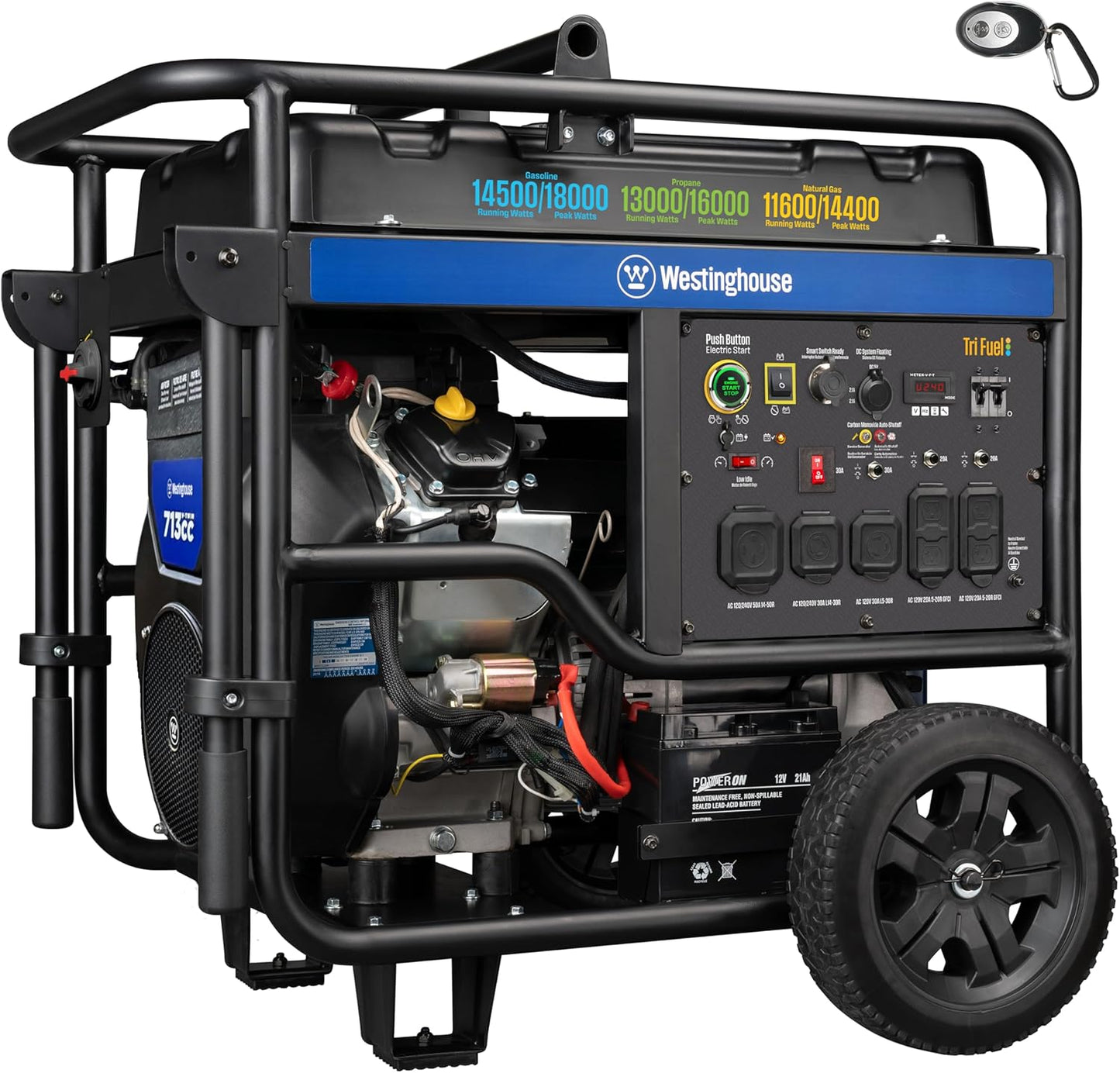 Westinghouse 18000 Peak Watt Tri-Fuel Generator for Home Use
