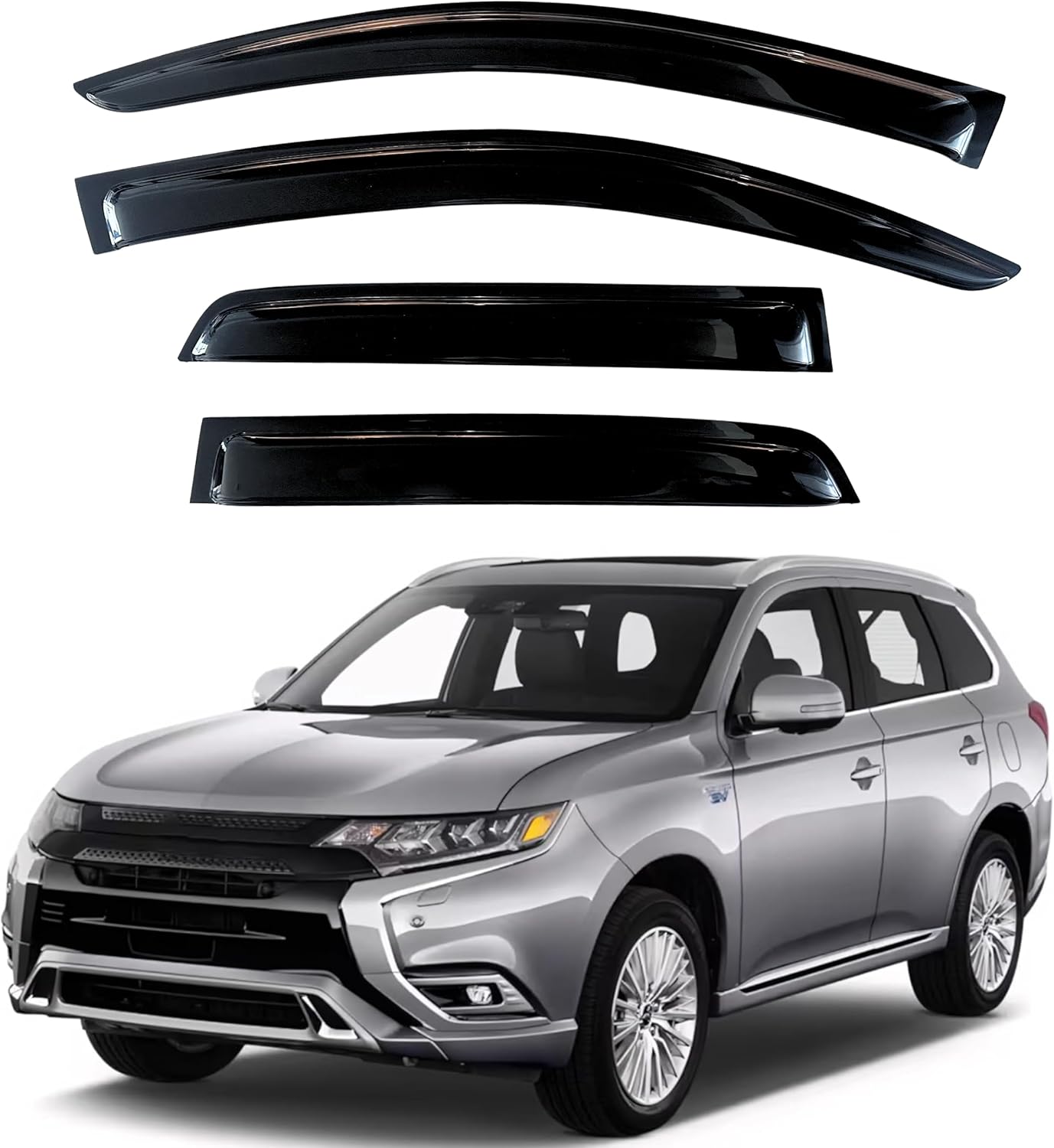 KPY Window Visor Rain Guard for Mitsubishi Outlander Sport 2011-2024