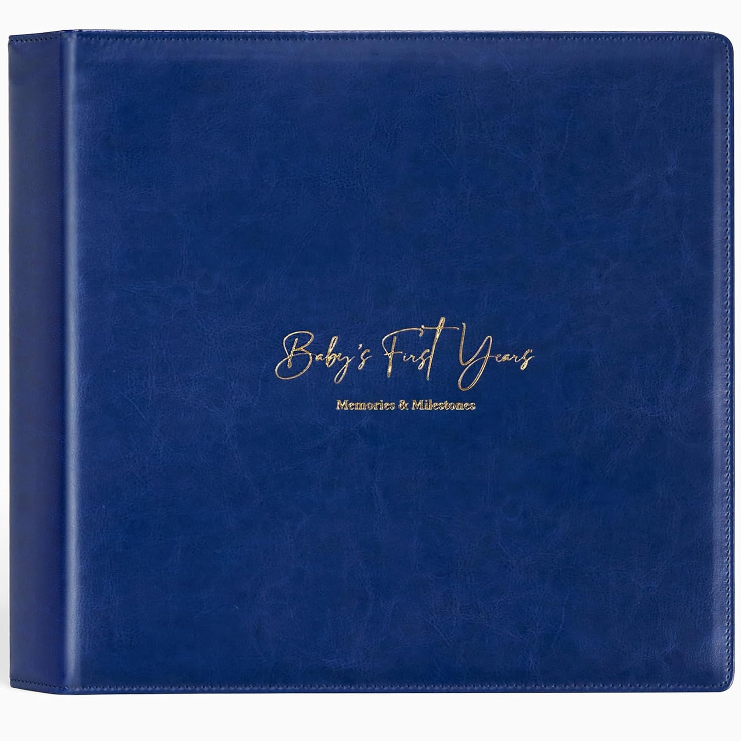 Gender-Neutral Leather Baby Memory Book