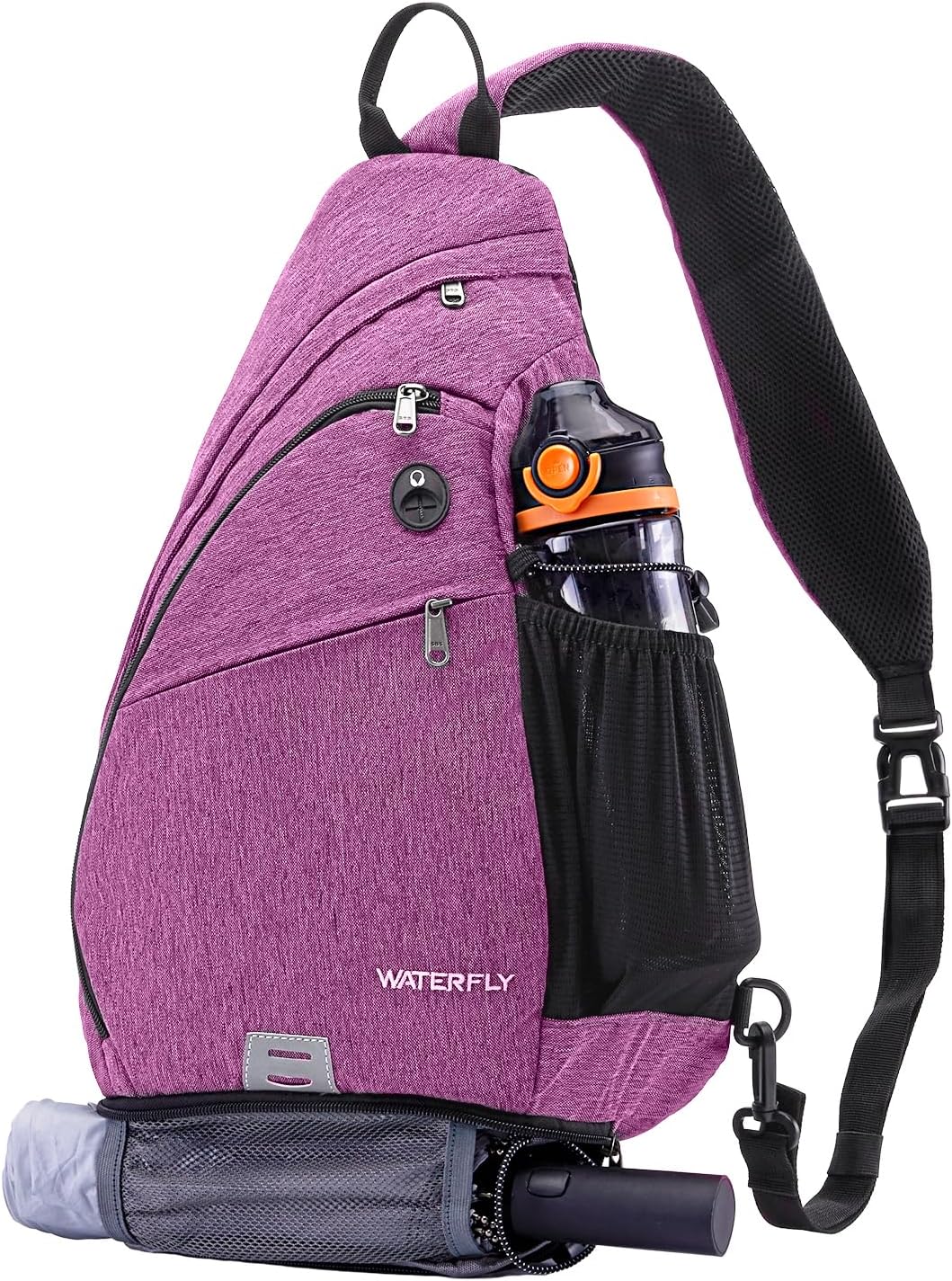 WATERFLY Sling Bag Crossbody Backpack for Casual Adventures