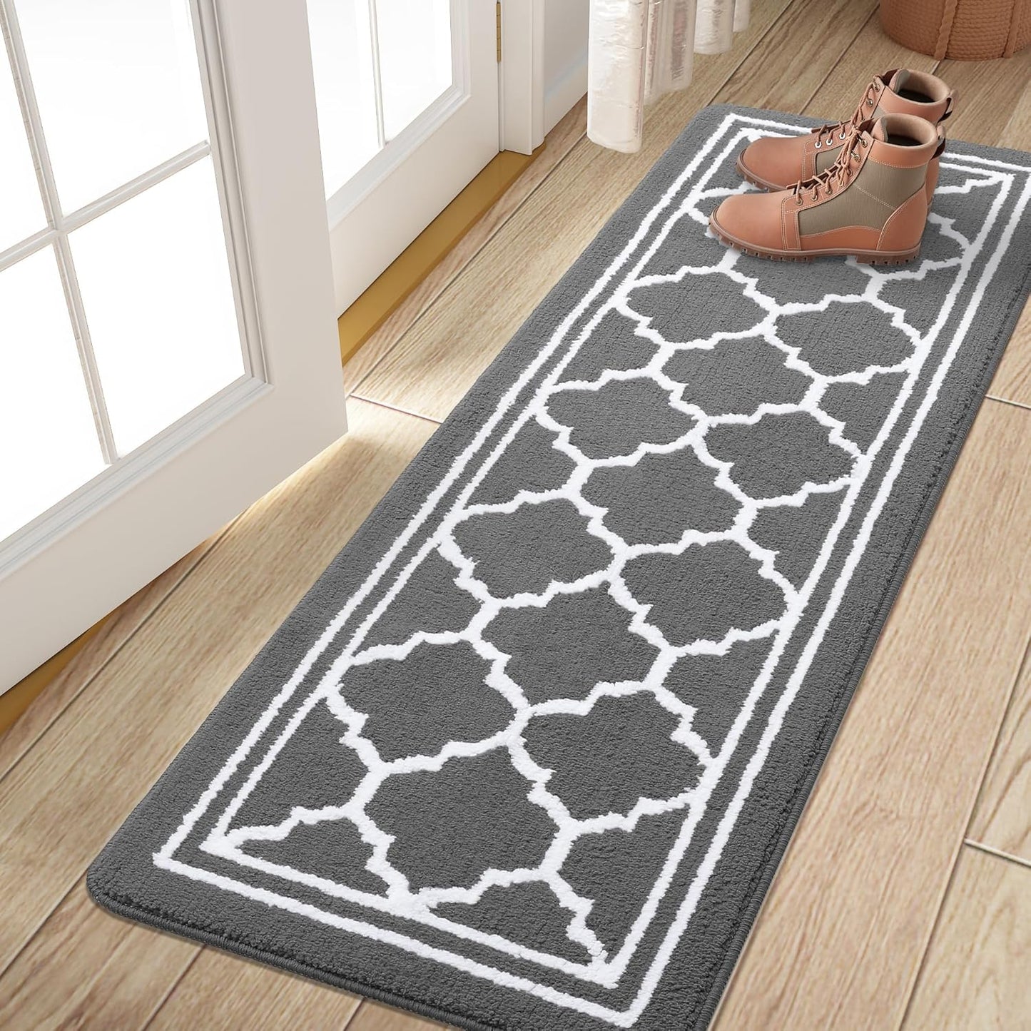 Buganda Long Indoor Door Mat for Dirt-Resistant Entryways