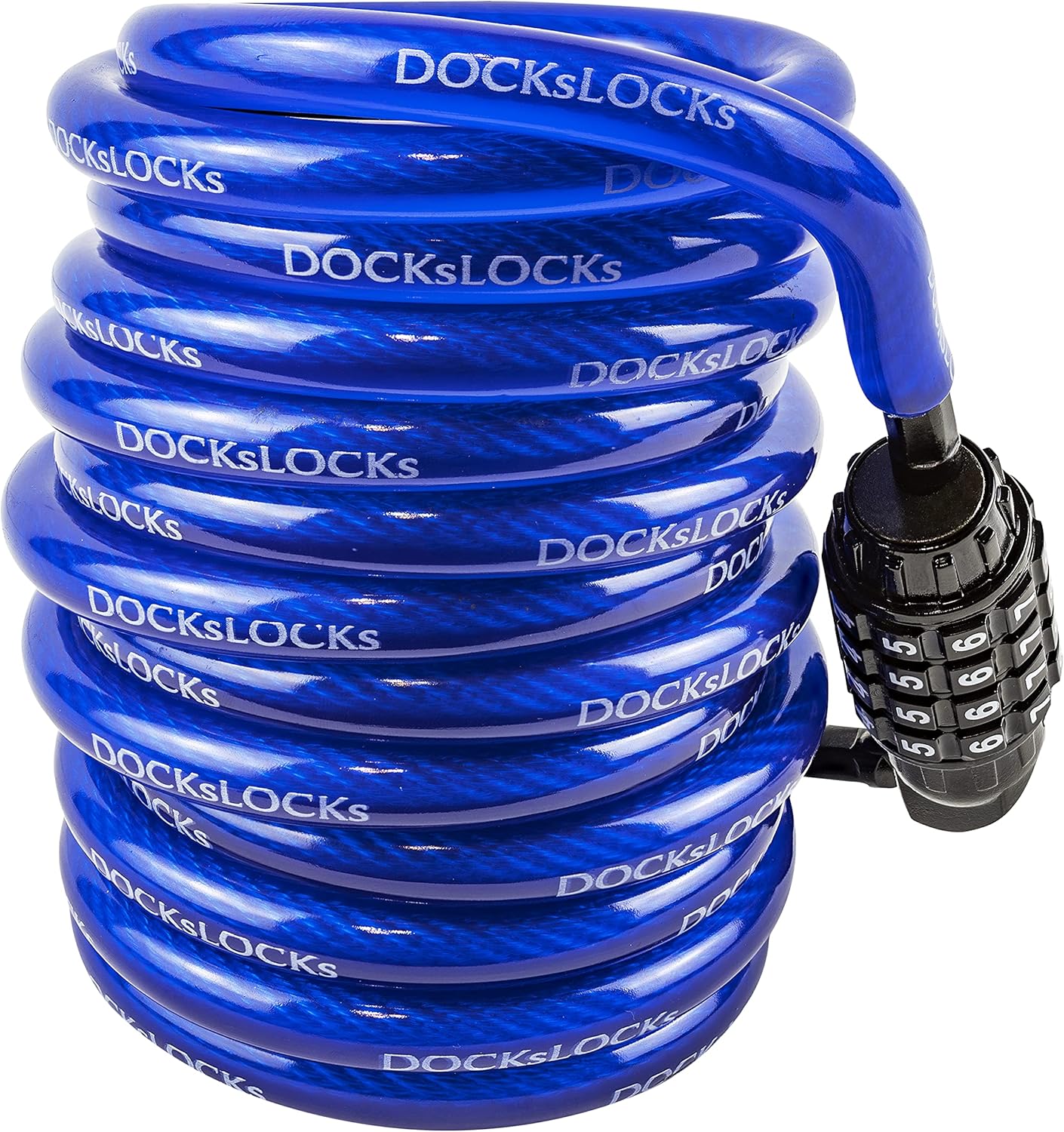 Weatherproof Coiled Security Cable Lock for Kayaks and Bikes