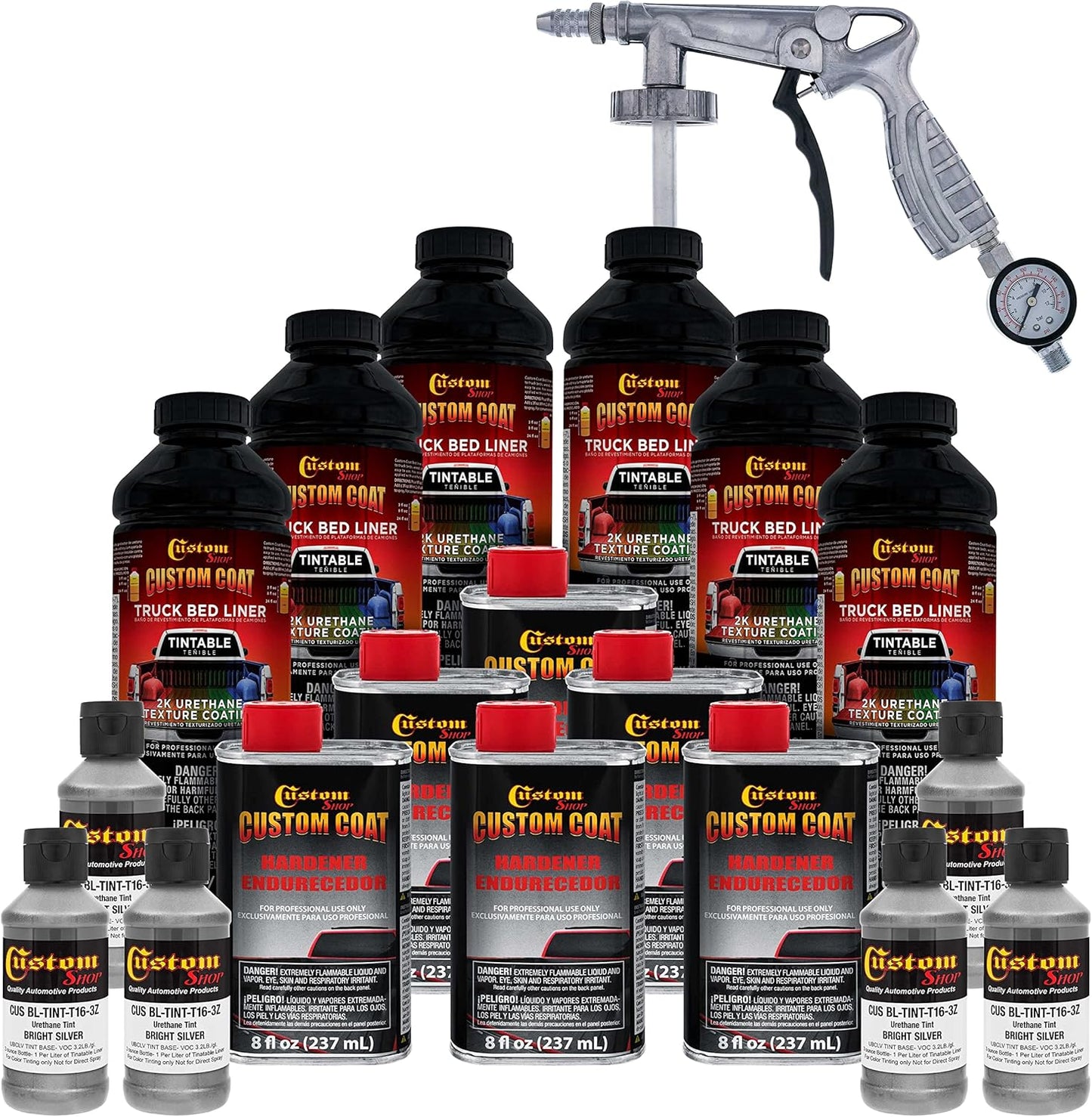 Custom Coat Bright Silver 1.5 Gallon Truck Bed Liner Kit Review
